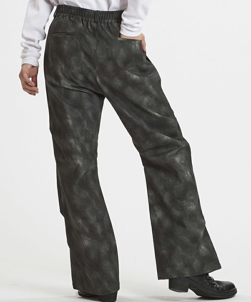 20%OFF【NO ID.(ノーアイディー)】ﾜｲﾄﾞﾚｯｸﾞﾀｯｸﾄﾗｳｻﾞｰｽﾞ パンツ(857006