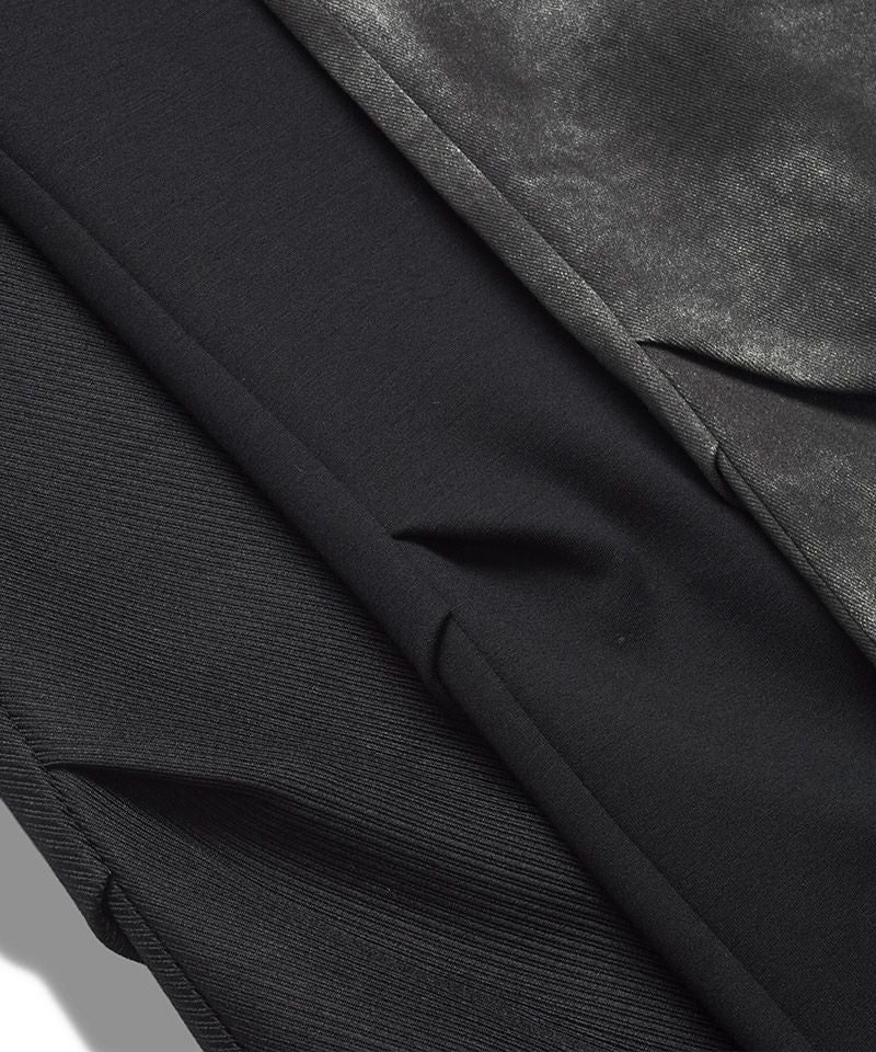 20%OFF【NO ID.(ノーアイディー)】ﾜｲﾄﾞﾚｯｸﾞﾀｯｸﾄﾗｳｻﾞｰｽﾞ パンツ(857006