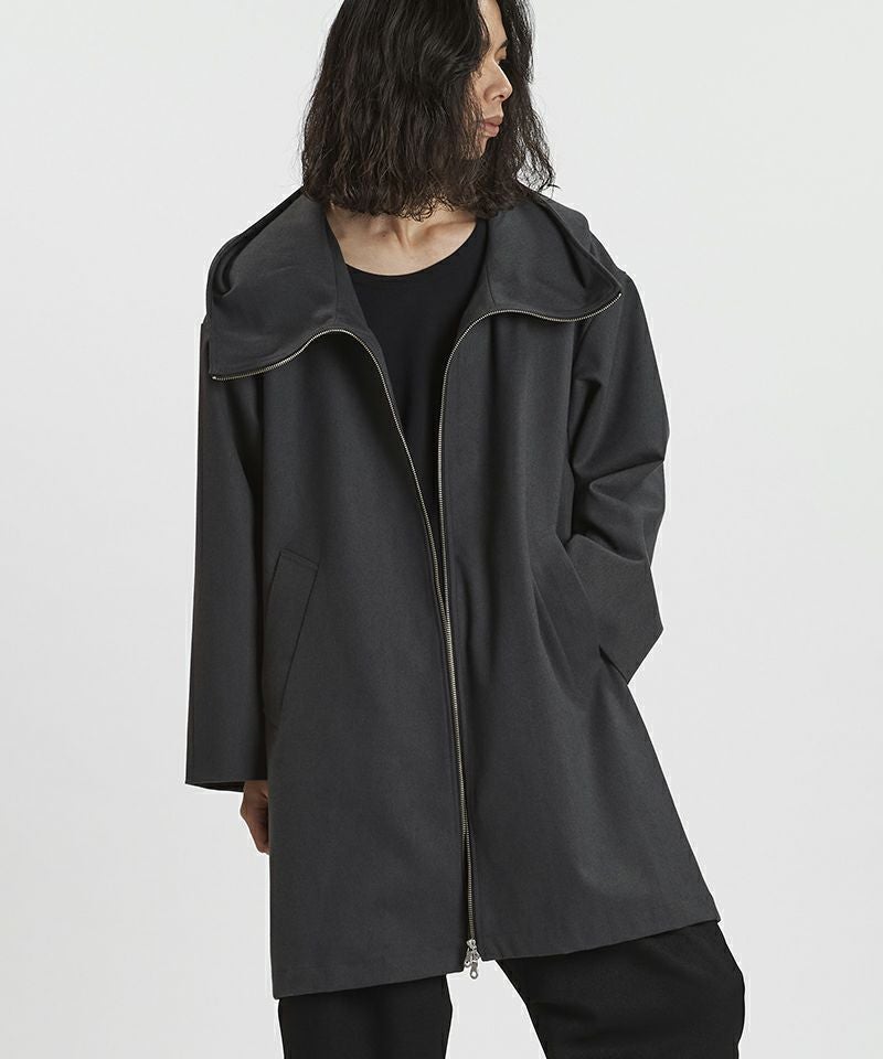 50%OFF【NO ID.(ノーアイディー)】ﾌｰﾃﾞｯﾄﾞBIGﾊｰﾌｺｰﾄ(457006-385C
