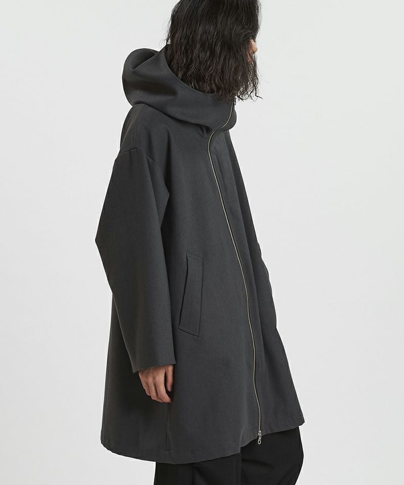 50%OFF【NO ID.(ノーアイディー)】ﾌｰﾃﾞｯﾄﾞBIGﾊｰﾌｺｰﾄ(457006-385C