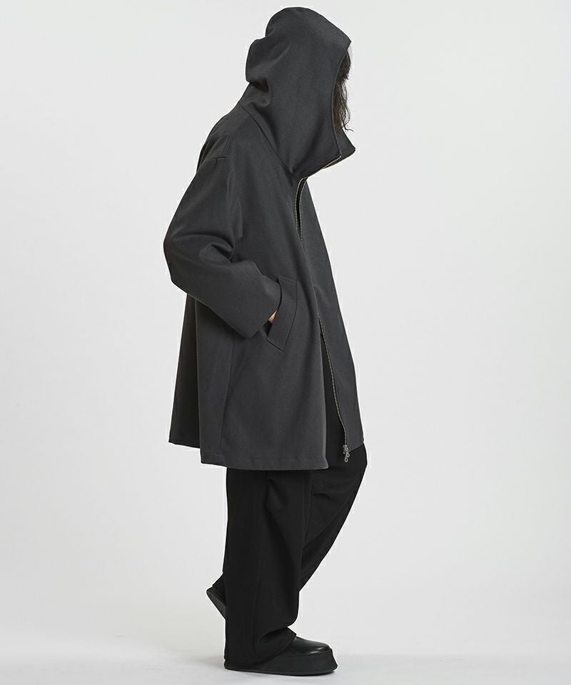 50%OFF【NO ID.(ノーアイディー)】ﾌｰﾃﾞｯﾄﾞBIGﾊｰﾌｺｰﾄ(457006-385C