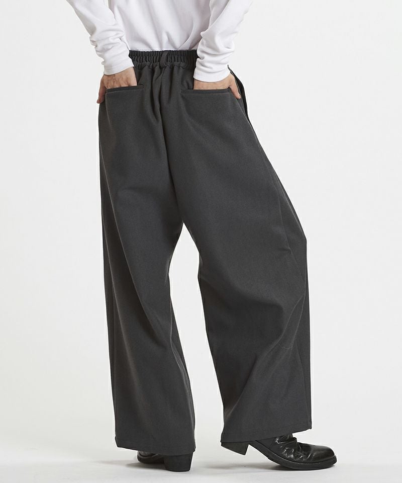 30%OFF【NO ID.(ノーアイディー)】クロスタックワイドトラウザーズ