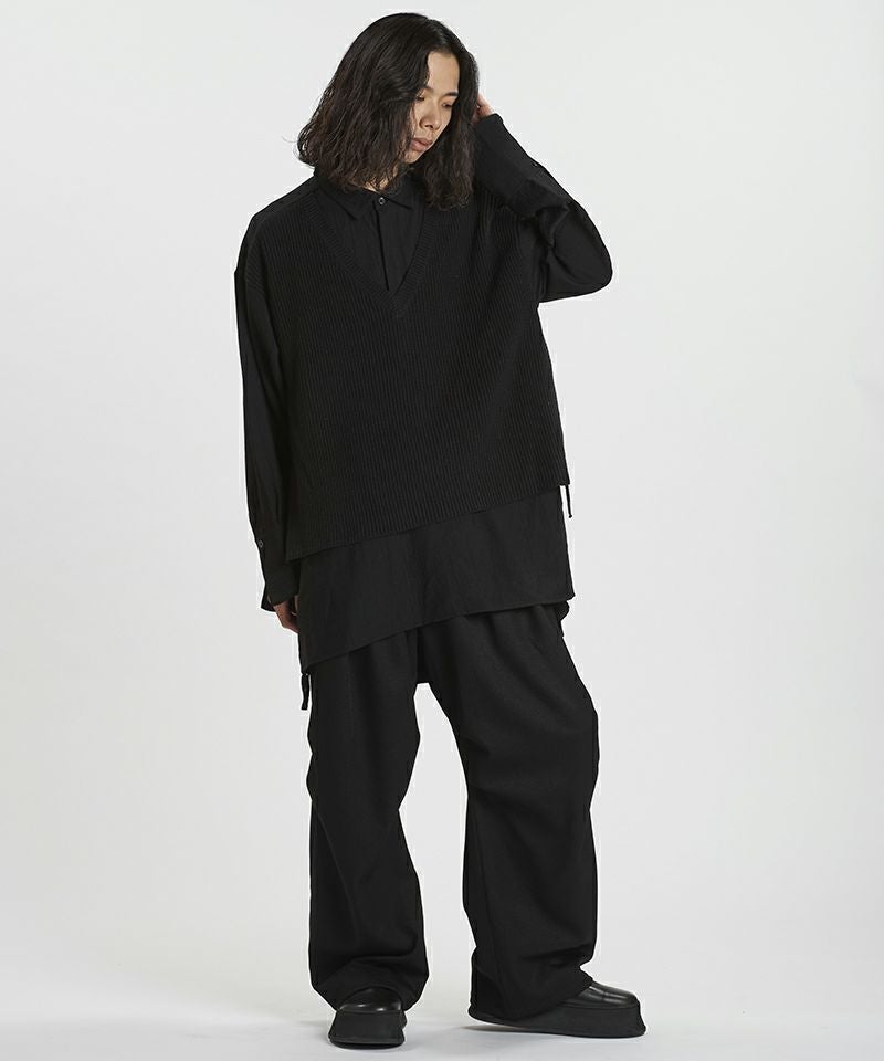 20%OFF【NO ID.(ノーアイディー)】ﾄﾞｯｷﾝｸﾞﾆｯﾄBIG-SH シャツ(457010