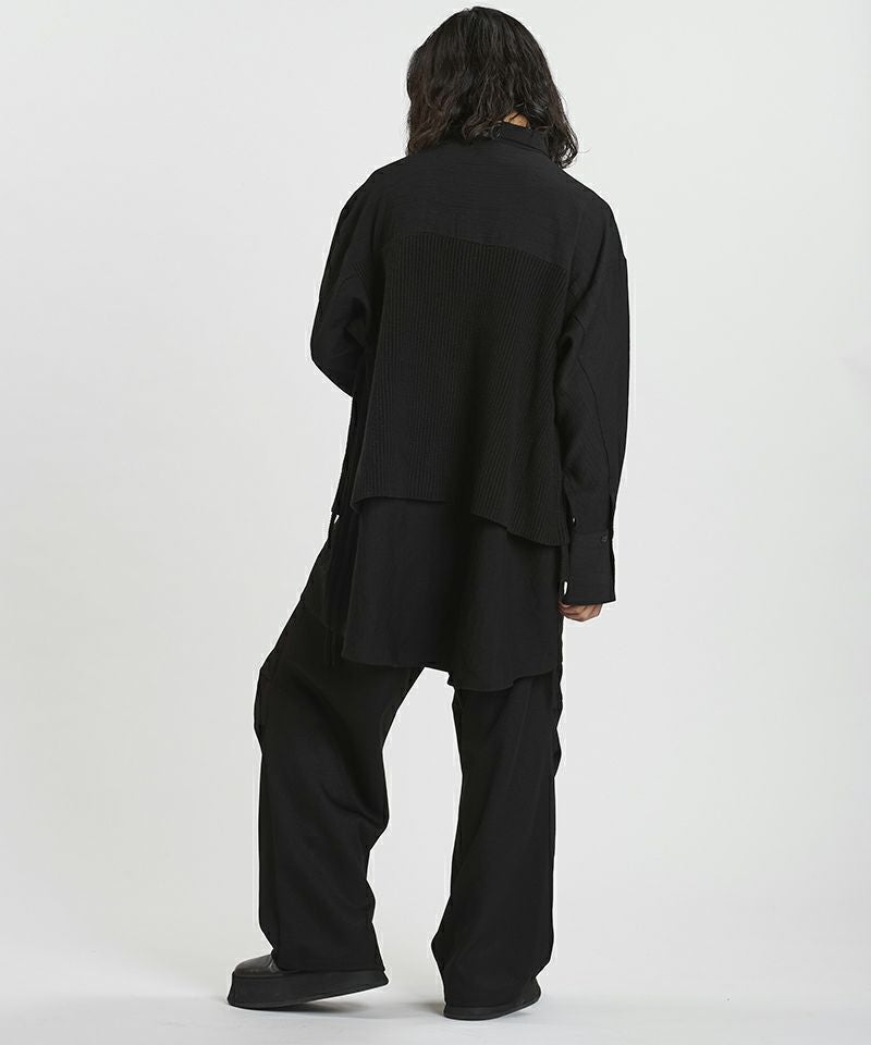 20%OFF【NO ID.(ノーアイディー)】ﾄﾞｯｷﾝｸﾞﾆｯﾄBIG-SH シャツ(457010