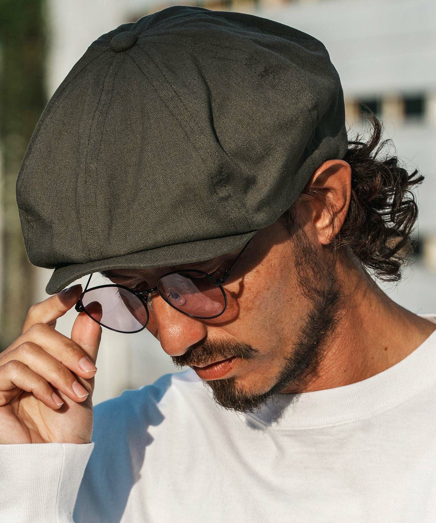 CAMBIO(カンビオ)】Linen Blend Big Casquette キャスケット(OP-261