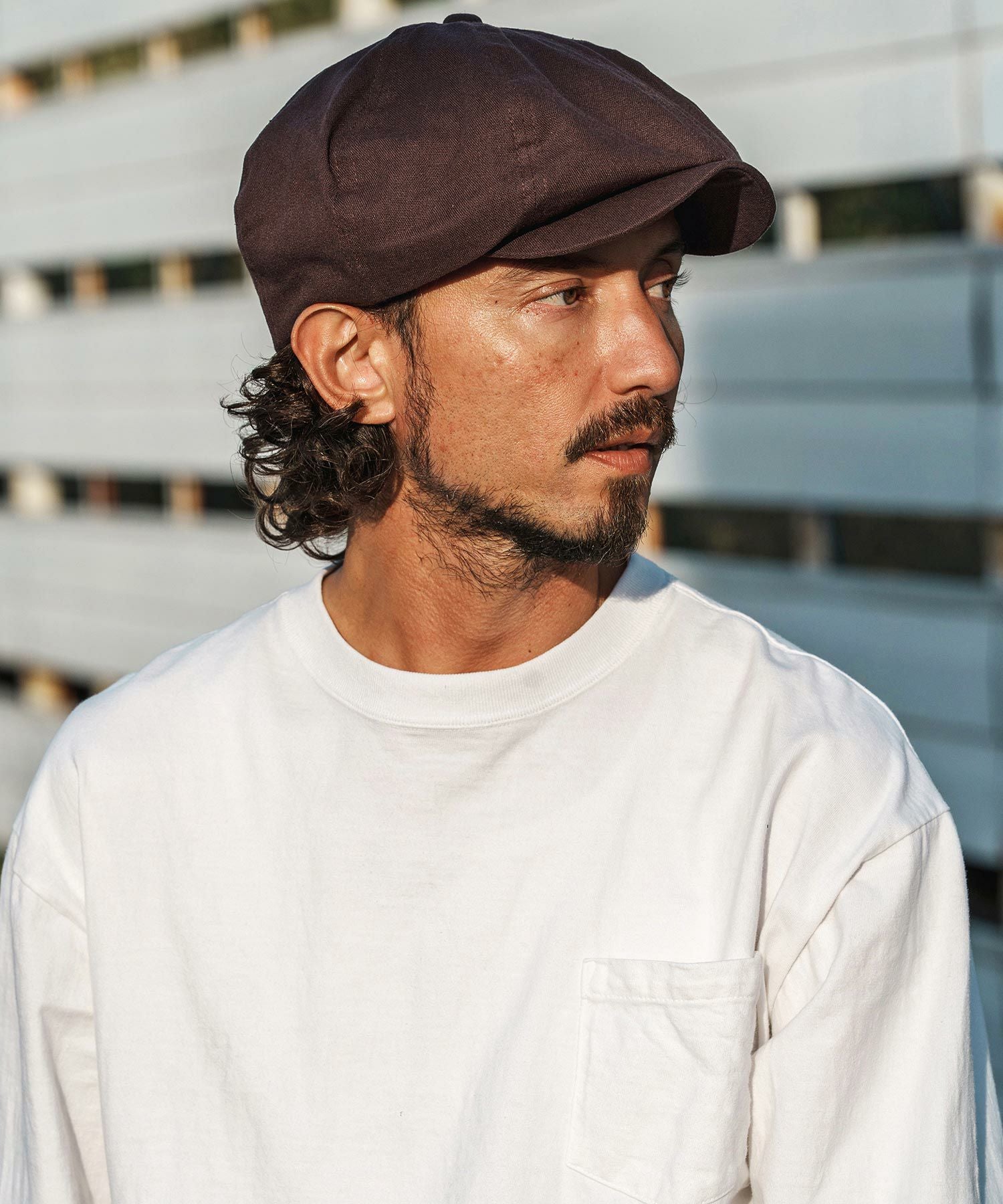 CAMBIO(カンビオ)】Linen Blend Big Casquette キャスケット(OP-261