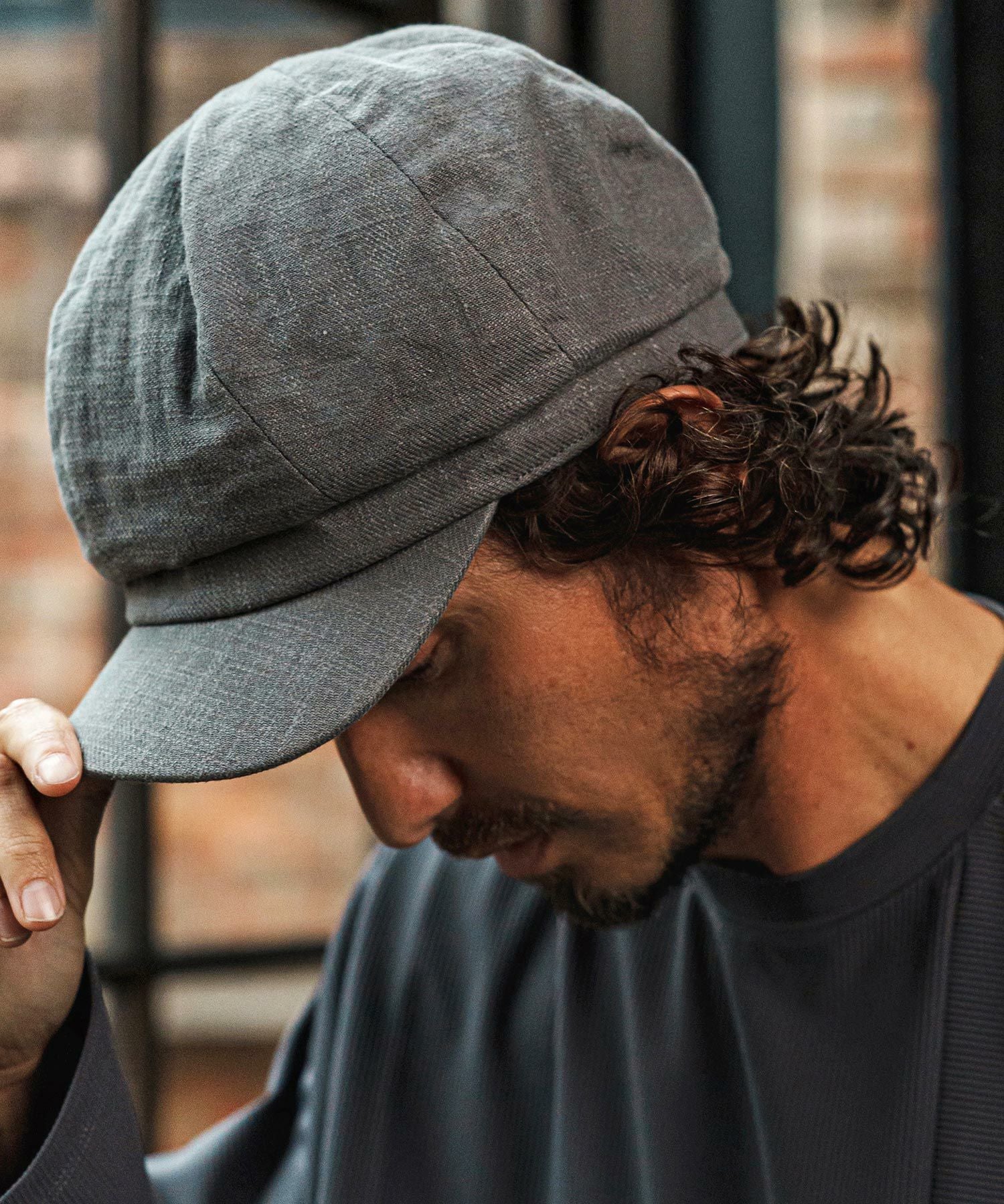 CAMBIO(カンビオ)】Cotton Linen Casquette キャスケット(NF-261-BO007