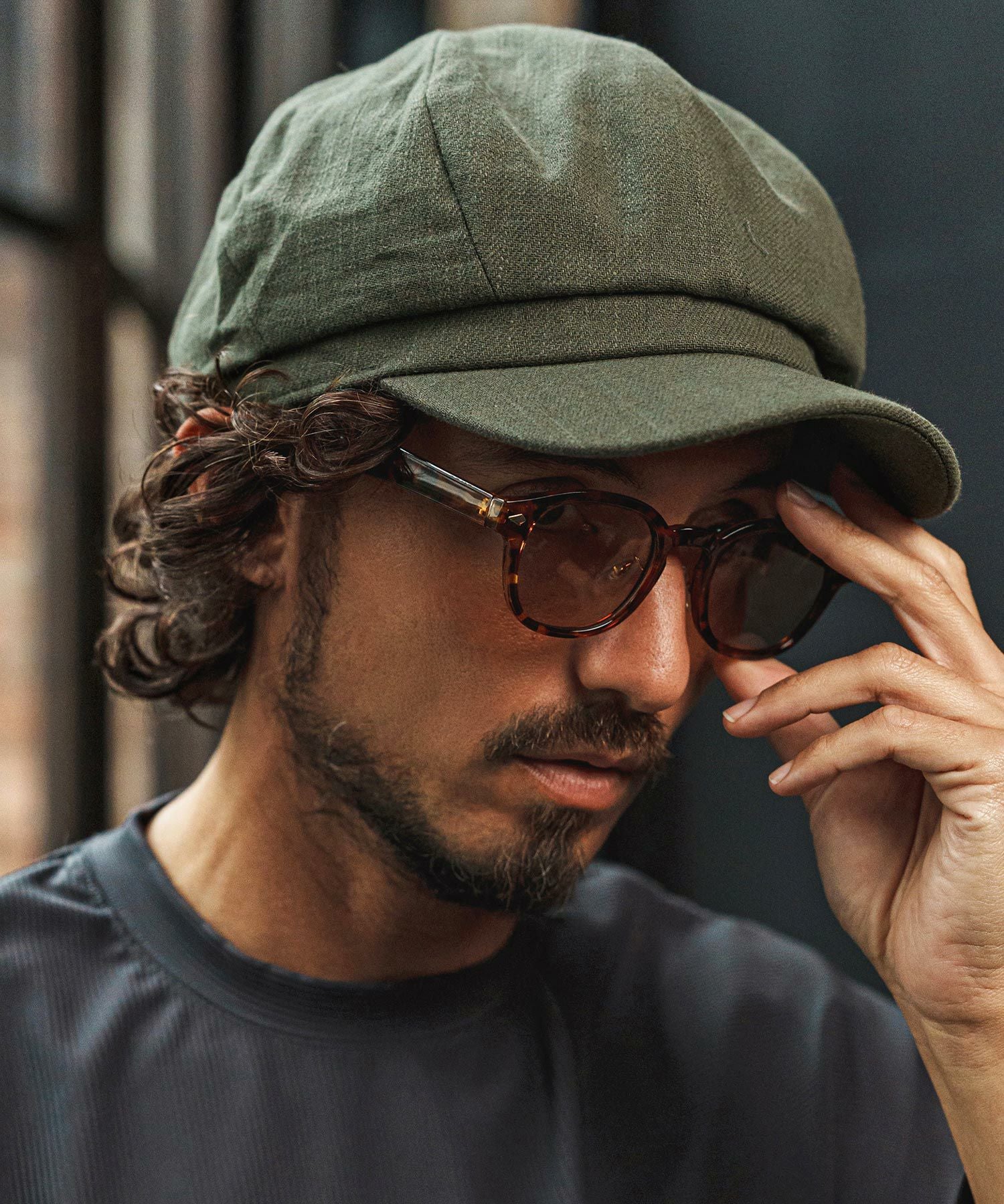CAMBIO(カンビオ)】Cotton Linen Casquette キャスケット(NF-261-BO007