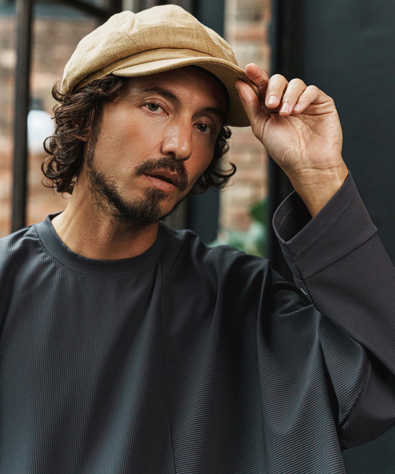 CAMBIO(カンビオ)】Cotton Linen Casquette キャスケット(NF-261-BO007