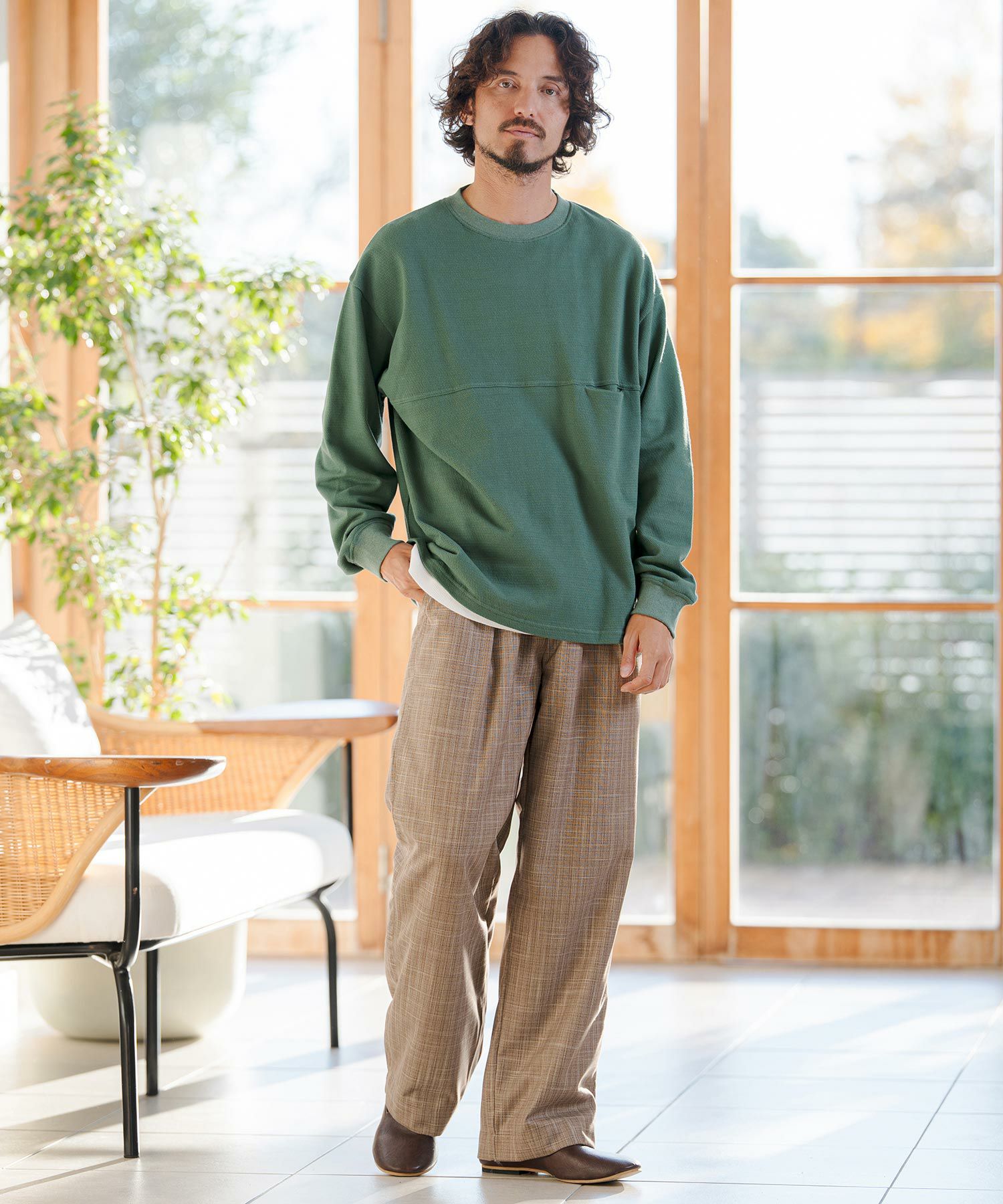 CAMBIO(カンビオ)】KANOKO Sweat Long Sleeve Cut sew カットソー(PF
