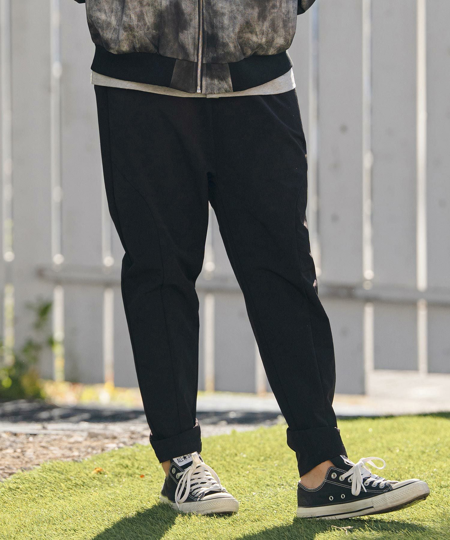CAMBIO(カンビオ)】Stretch Nylon Tapered Easy Pants テーパード