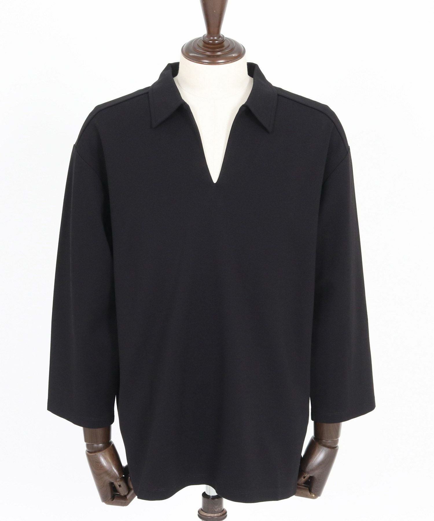 CAMBIO(カンビオ)】 Ponti Skipper 3-4 Sleeve Polo Shirts 7分袖