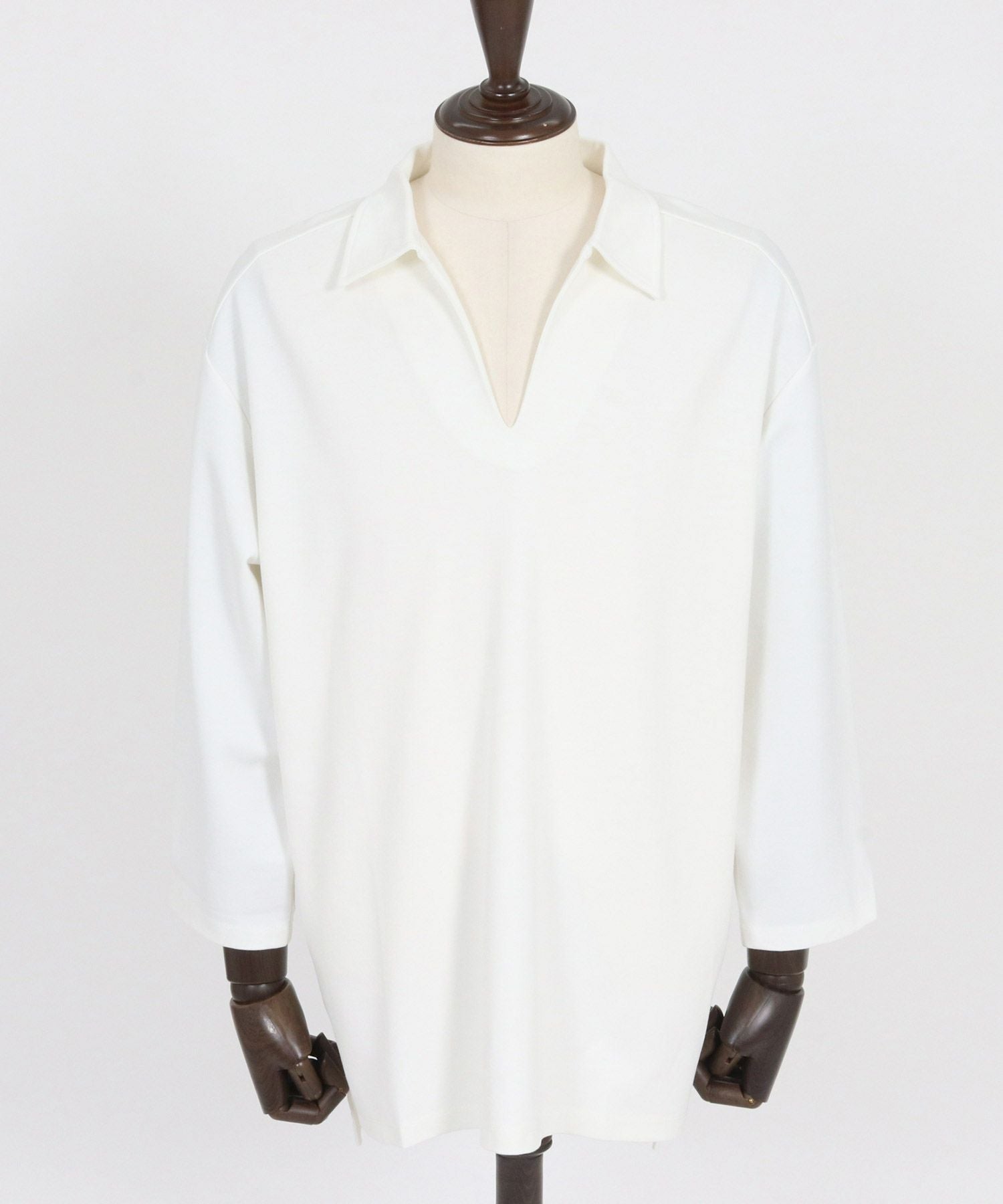 CAMBIO(カンビオ)】 Ponti Skipper 3-4 Sleeve Polo Shirts 7分袖