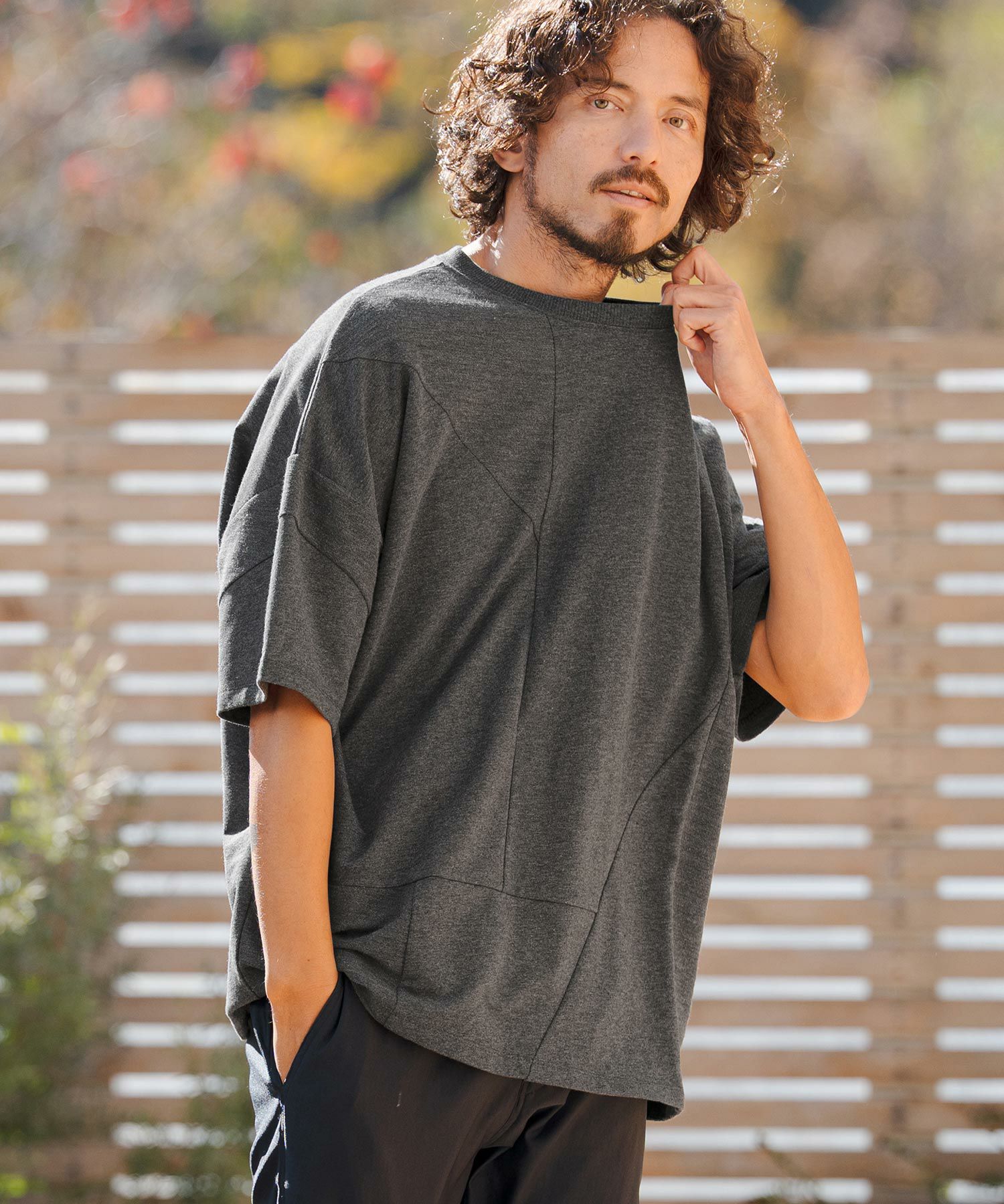 30%OFF【CAMBIO(カンビオ)】MINI URAKE Random Patchwork Tee パッチ