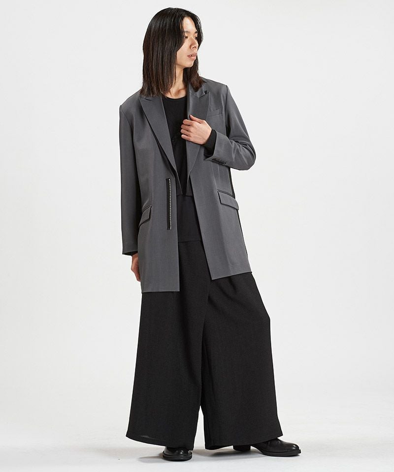 NO ID. ノーアイディー　ジャケット　ベスト　パンツ3ピースセット NO ID.(ノーアイディー)】ﾄﾞｯｷﾝｸﾞZIPﾁｪｽﾀｰJKT ジャケット(458006-396J