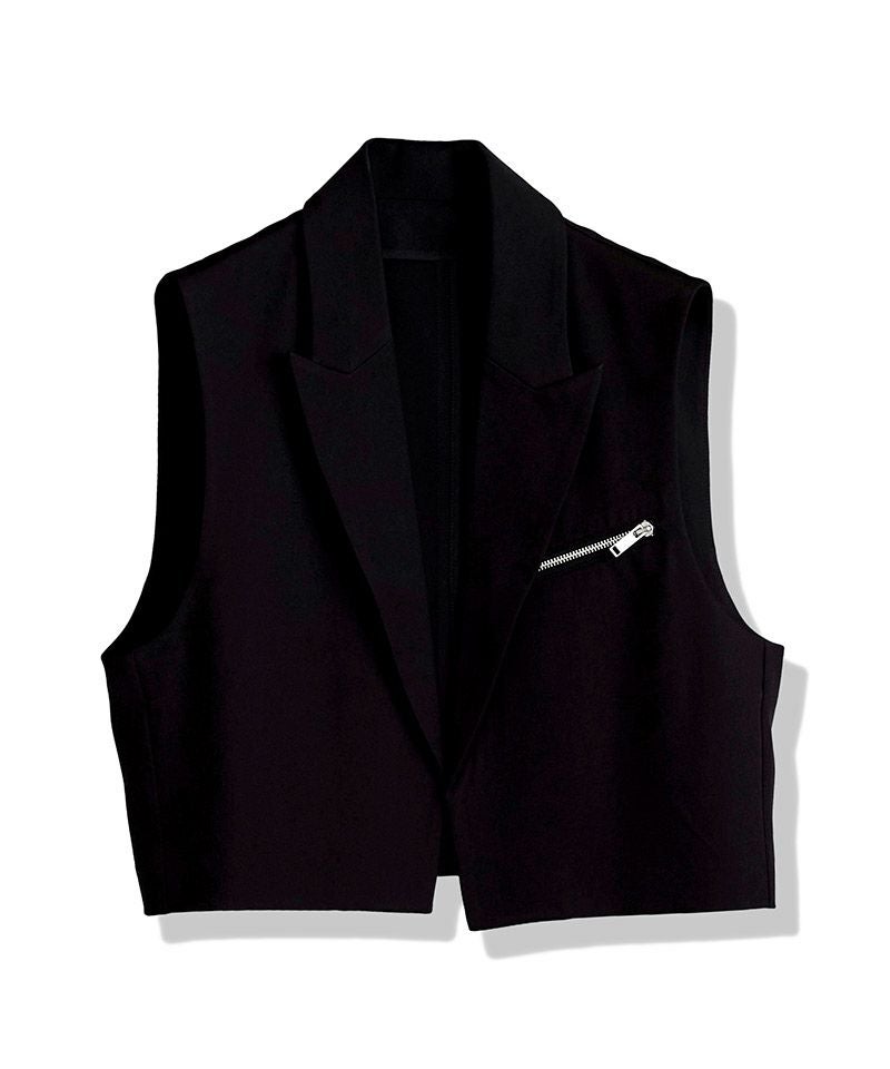 NO ID. ノーアイディー　ジャケット　ベスト　パンツ3ピースセット NO ID.(ノーアイディー)】ﾄﾞｯｷﾝｸﾞZIPﾁｪｽﾀｰJKT ジャケット(458006-396J