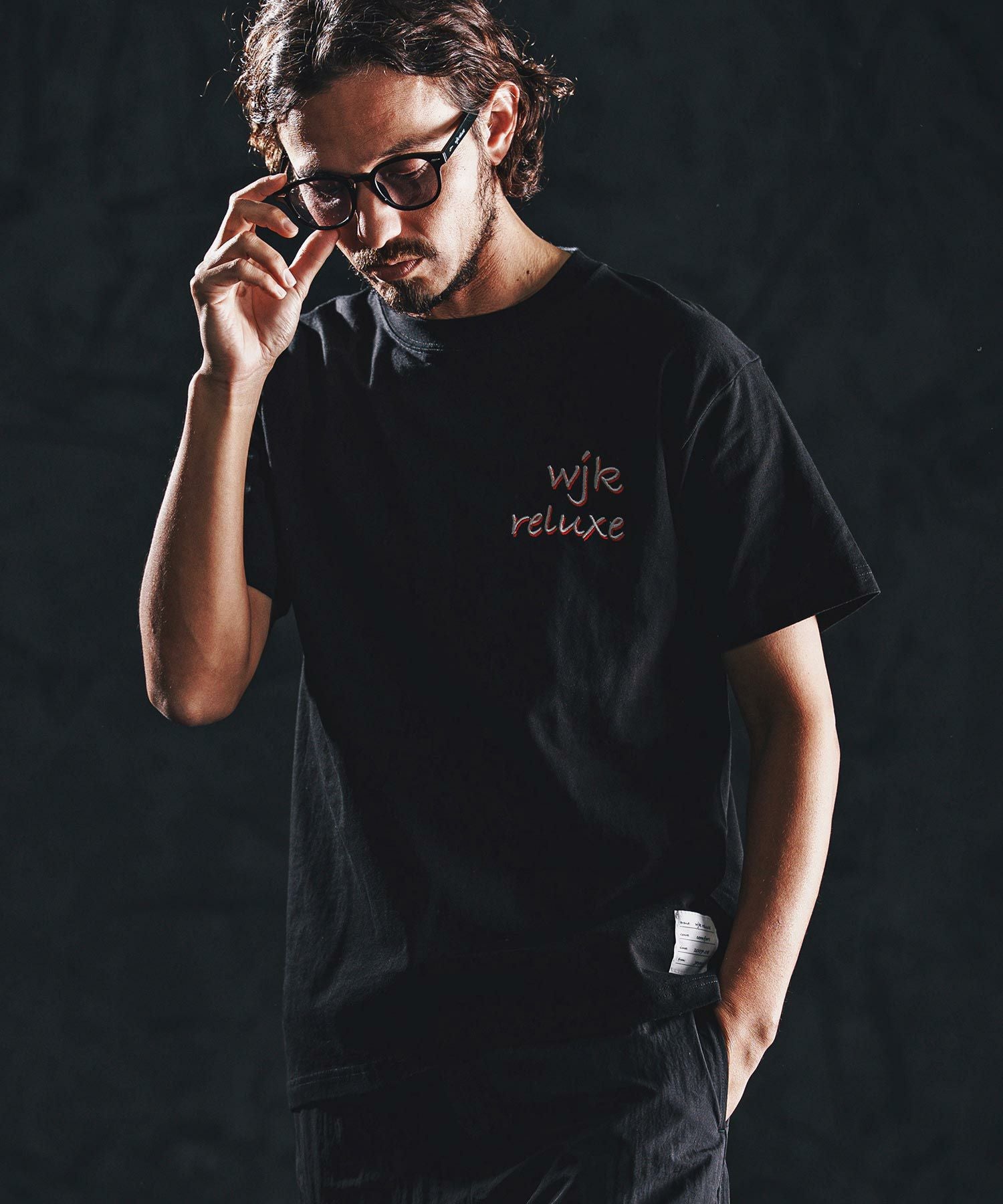 wjk reluxe】dry touch embroidery SS tee Tシャツ(WR26S-24) | CAMBIO