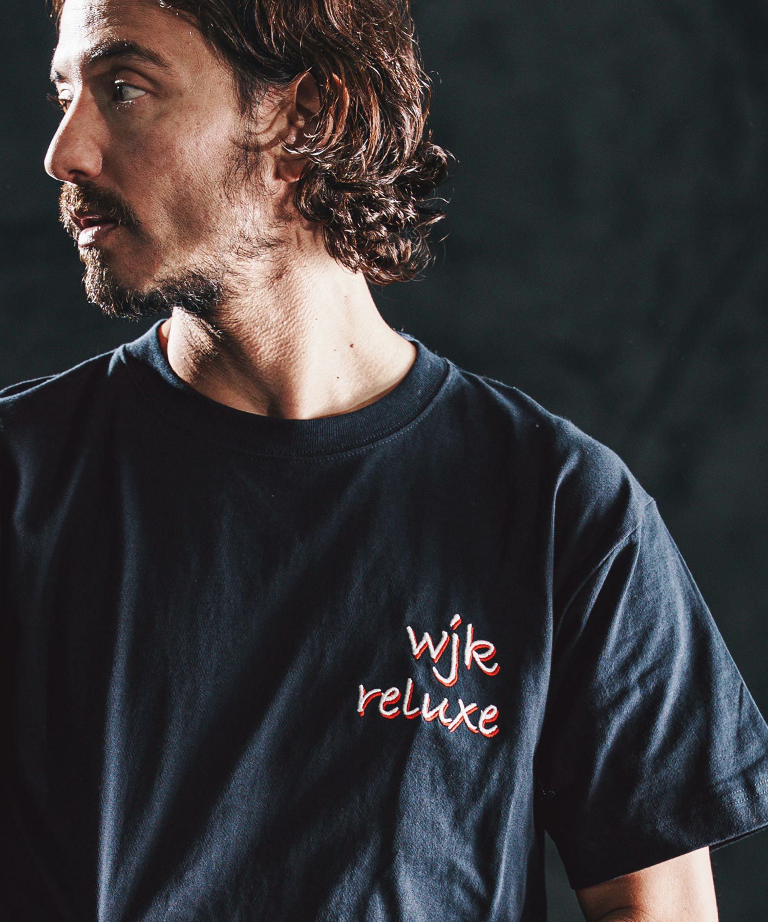 wjk reluxe】dry touch embroidery SS tee Tシャツ(WR26S-24) | CAMBIO