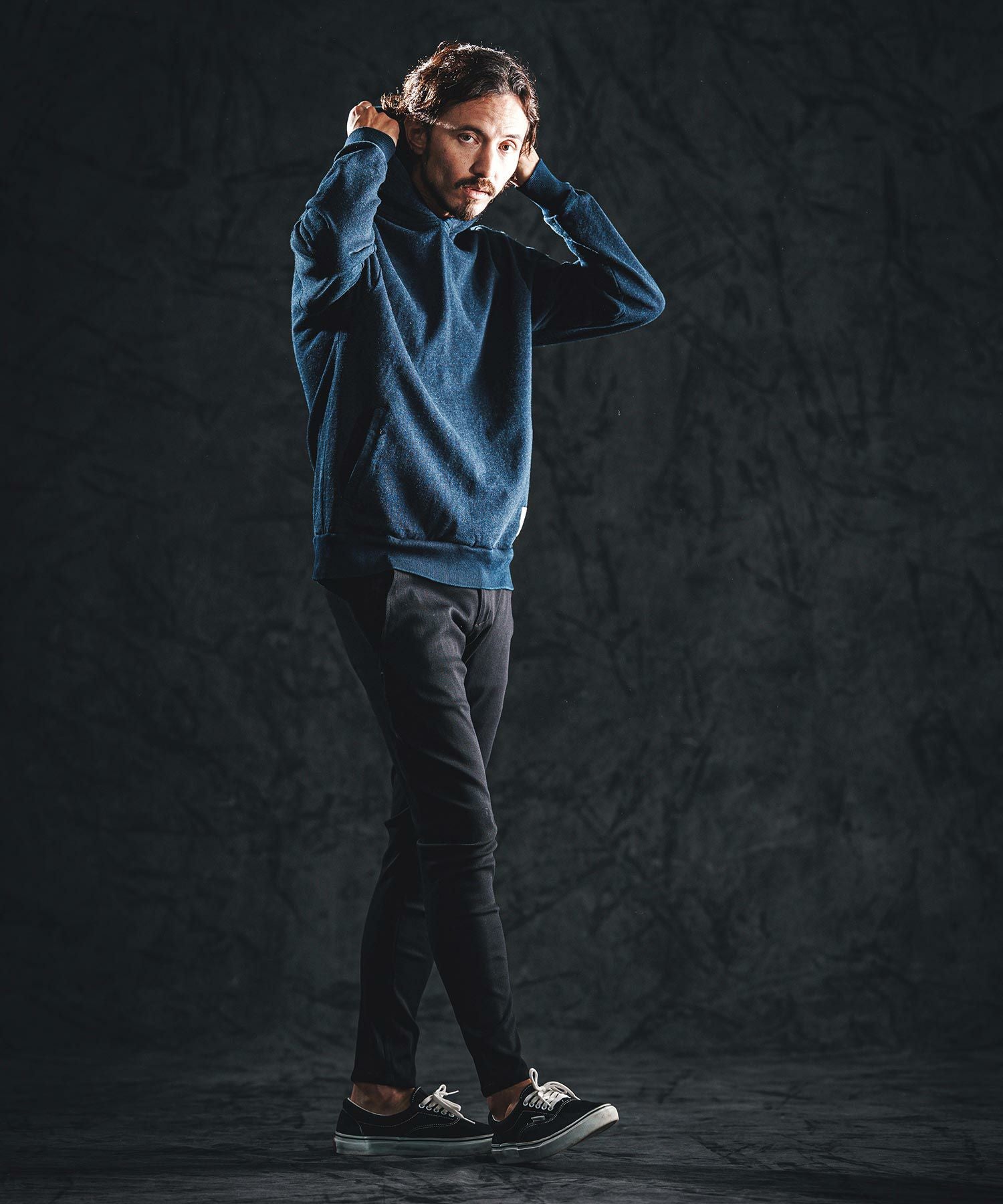 wjk reluxe】stretch banana silhouette pants バナナシルエットパンツ