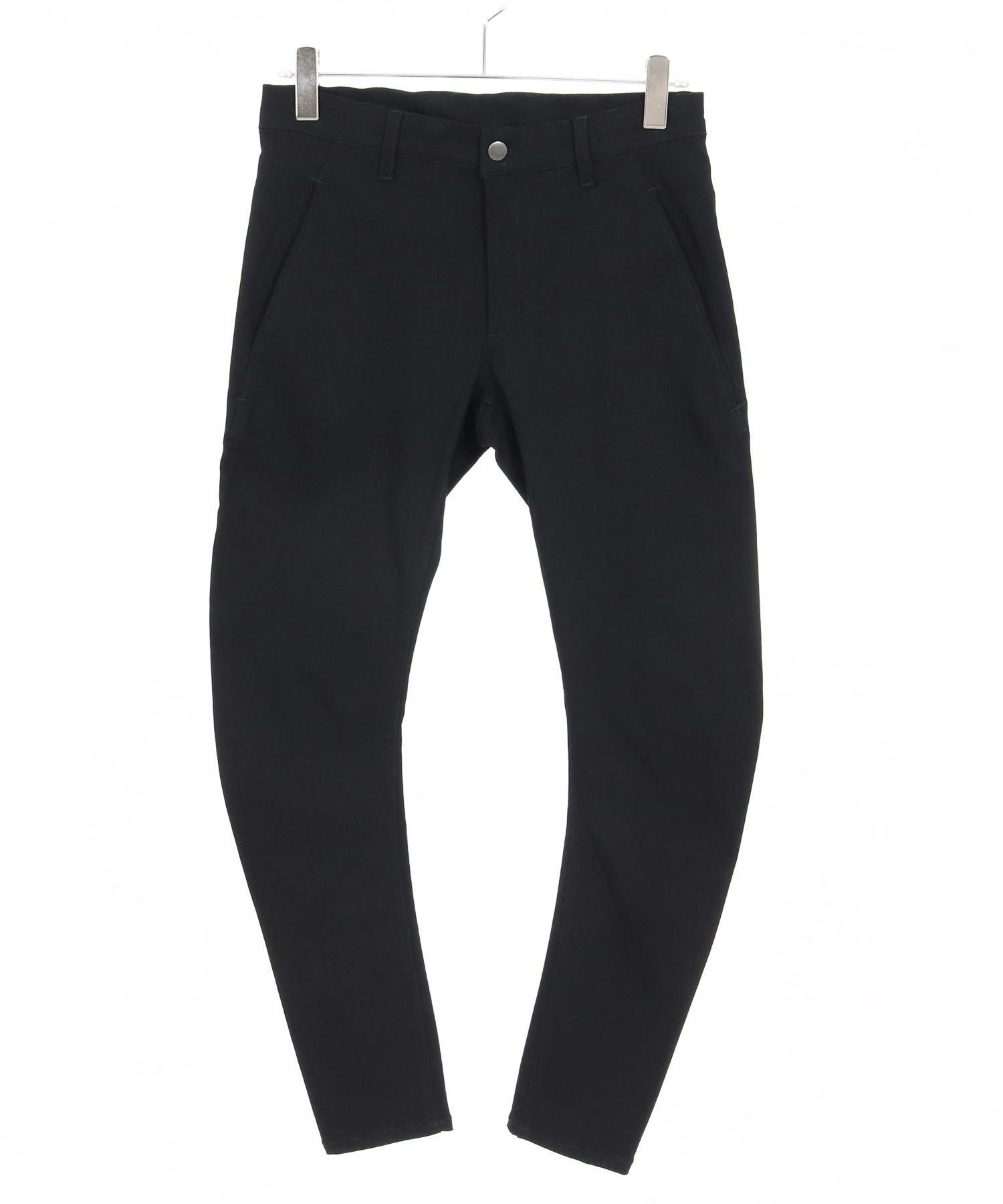 WJK バナナチノ　ブラック チノパン wjk reluxe】stretch banana silhouette pants バナナシルエットパンツ