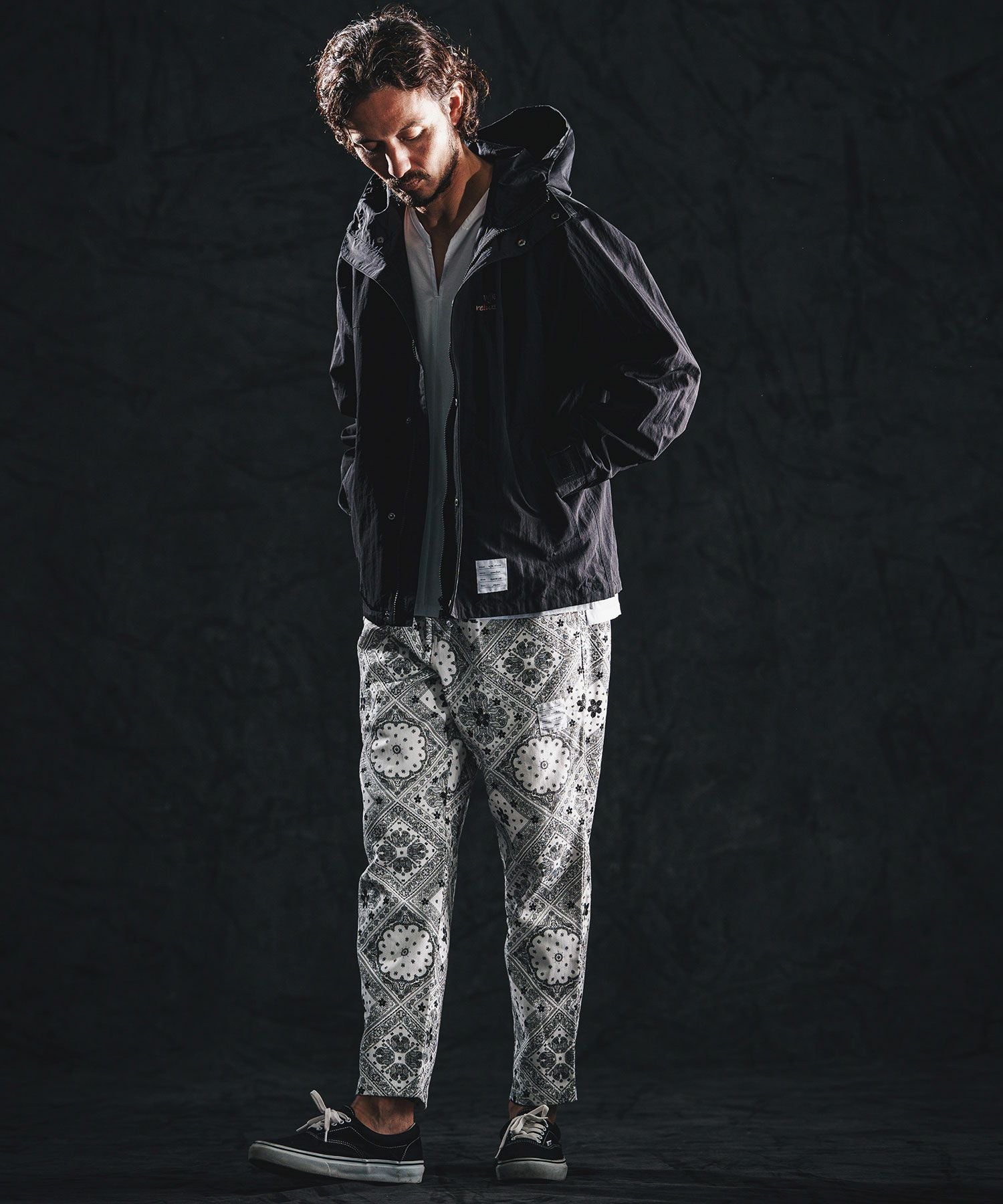 wjk reluxe】cool touch key neck pullover キーネックプルオーバー