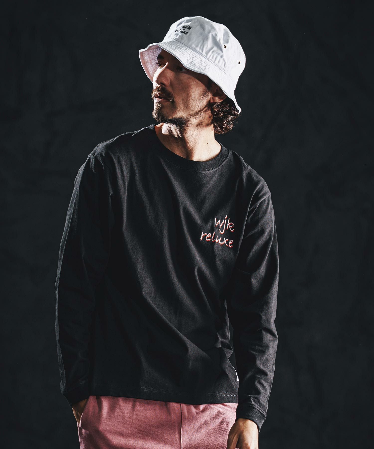 wjk reluxe】logo embroidery bucket hat バケットハット(WR26S-32
