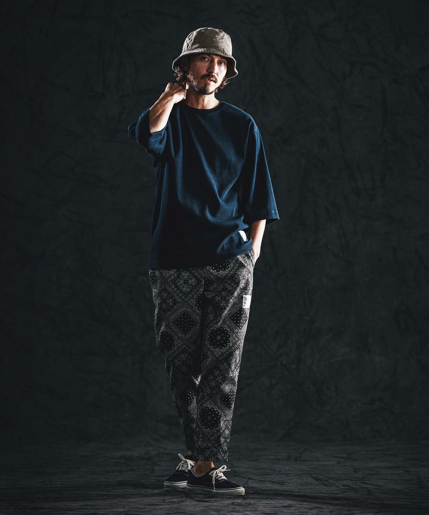 wjk reluxe】logo embroidery bucket hat バケットハット(WR26S-32