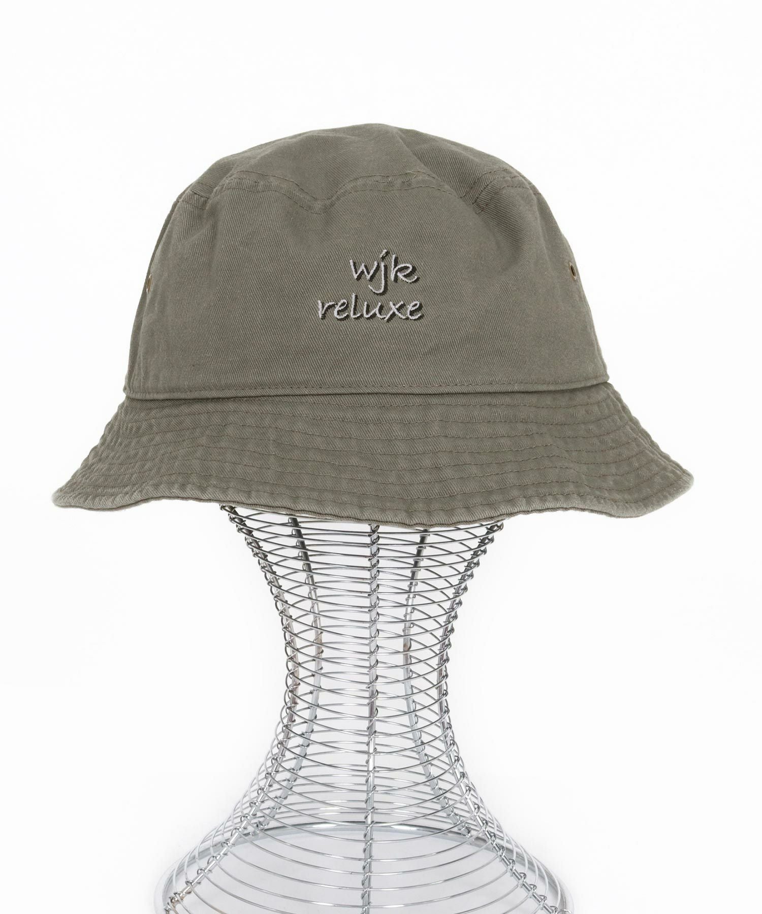 wjk reluxe】logo embroidery bucket hat バケットハット(WR26S-32