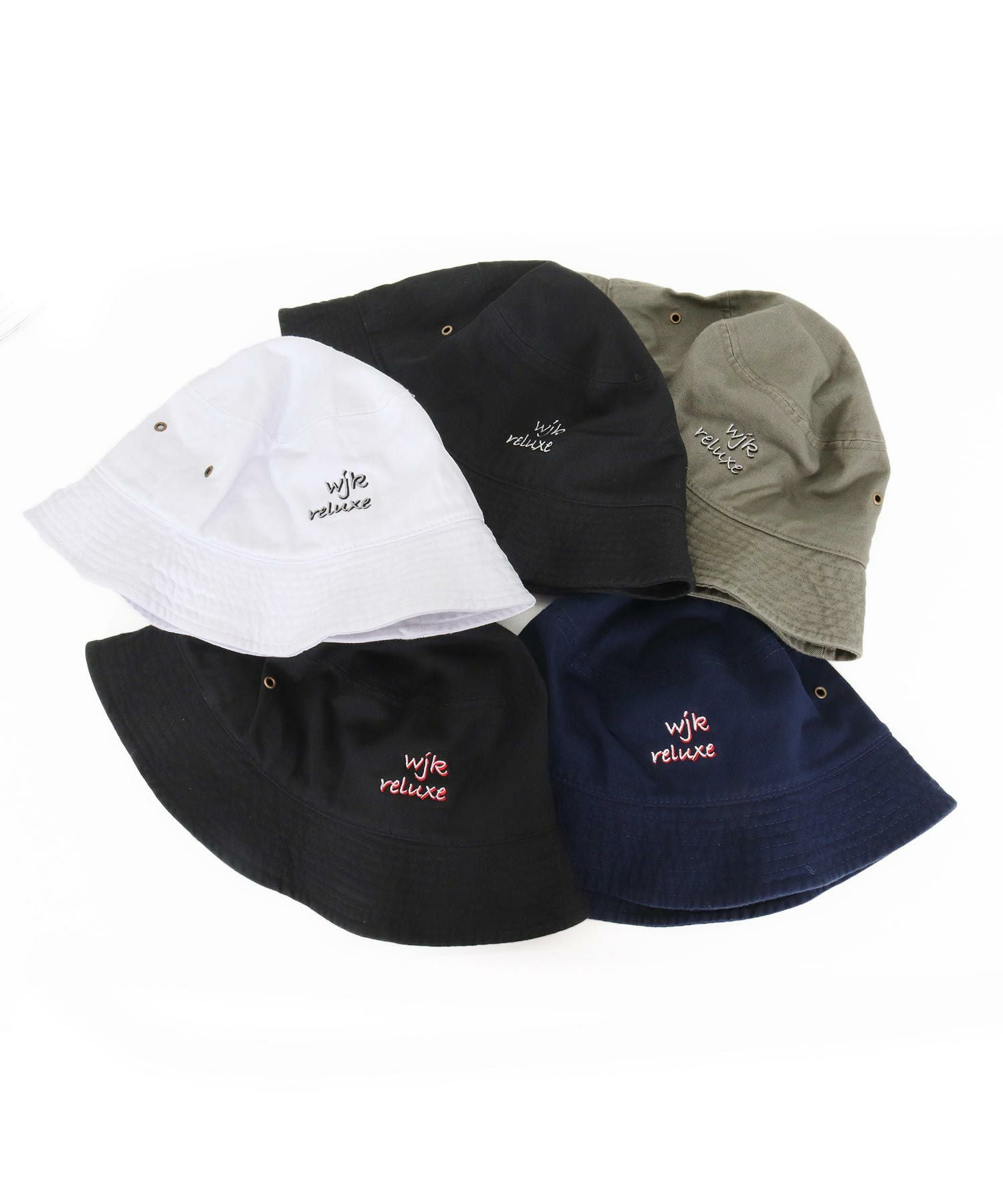 wjk reluxe】logo embroidery bucket hat バケットハット(WR26S-32