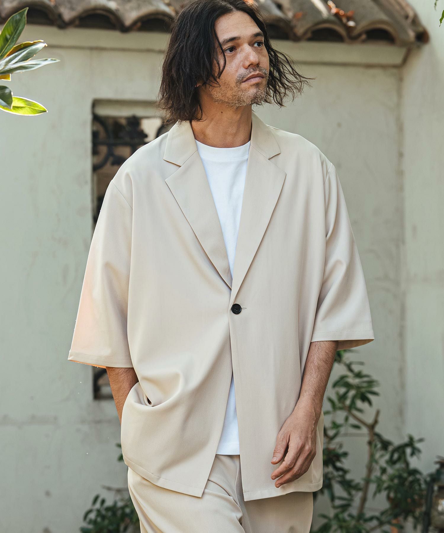 CAMBIO(カンビオ)】Tropical 1B Short Sleeve Jacket 半袖ジャケット