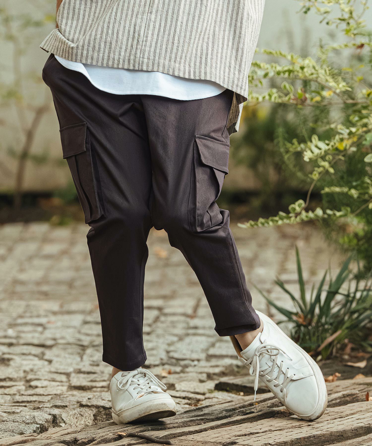CAMBIO(カンビオ)】Stretch Twill Ankle Tapered Cargo Pants カーゴ