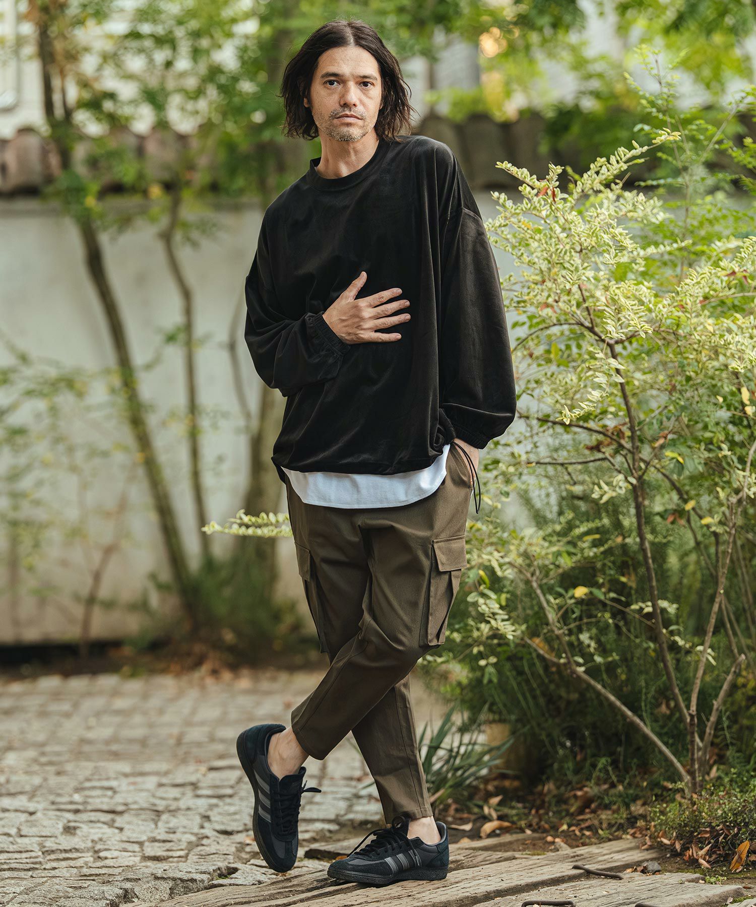 CAMBIO(カンビオ)】Stretch Twill Ankle Tapered Cargo Pants カーゴ
