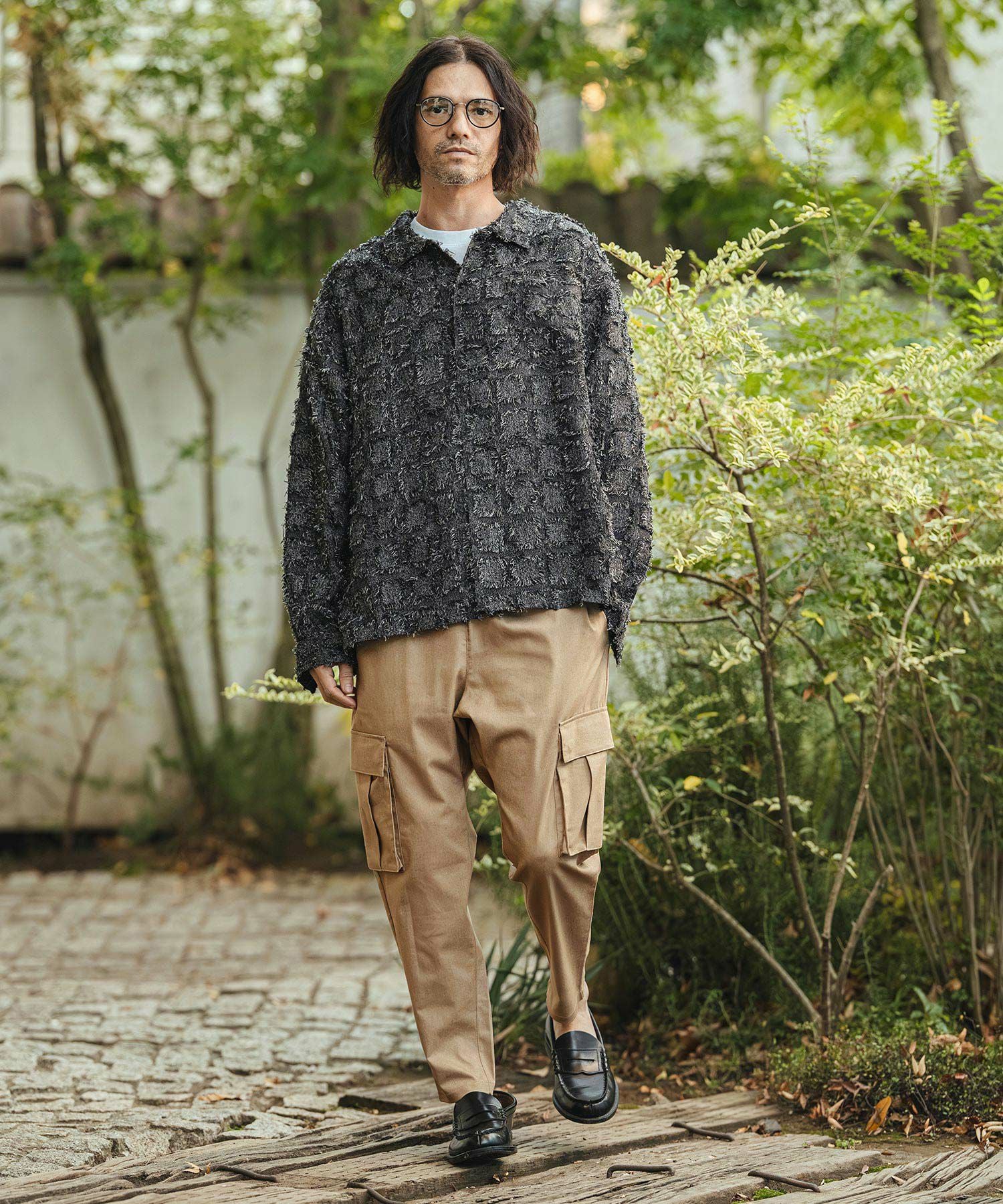 CAMBIO(カンビオ)】Stretch Twill Ankle Tapered Cargo Pants カーゴ
