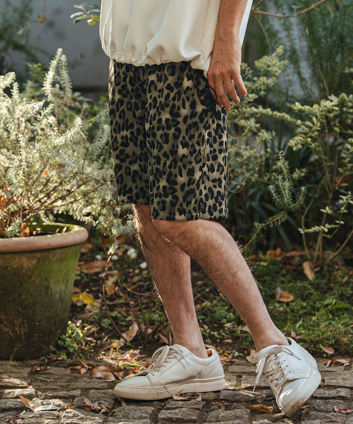 CAMBIO(カンビオ)】Leopard Short Pants レオパードショートパンツ