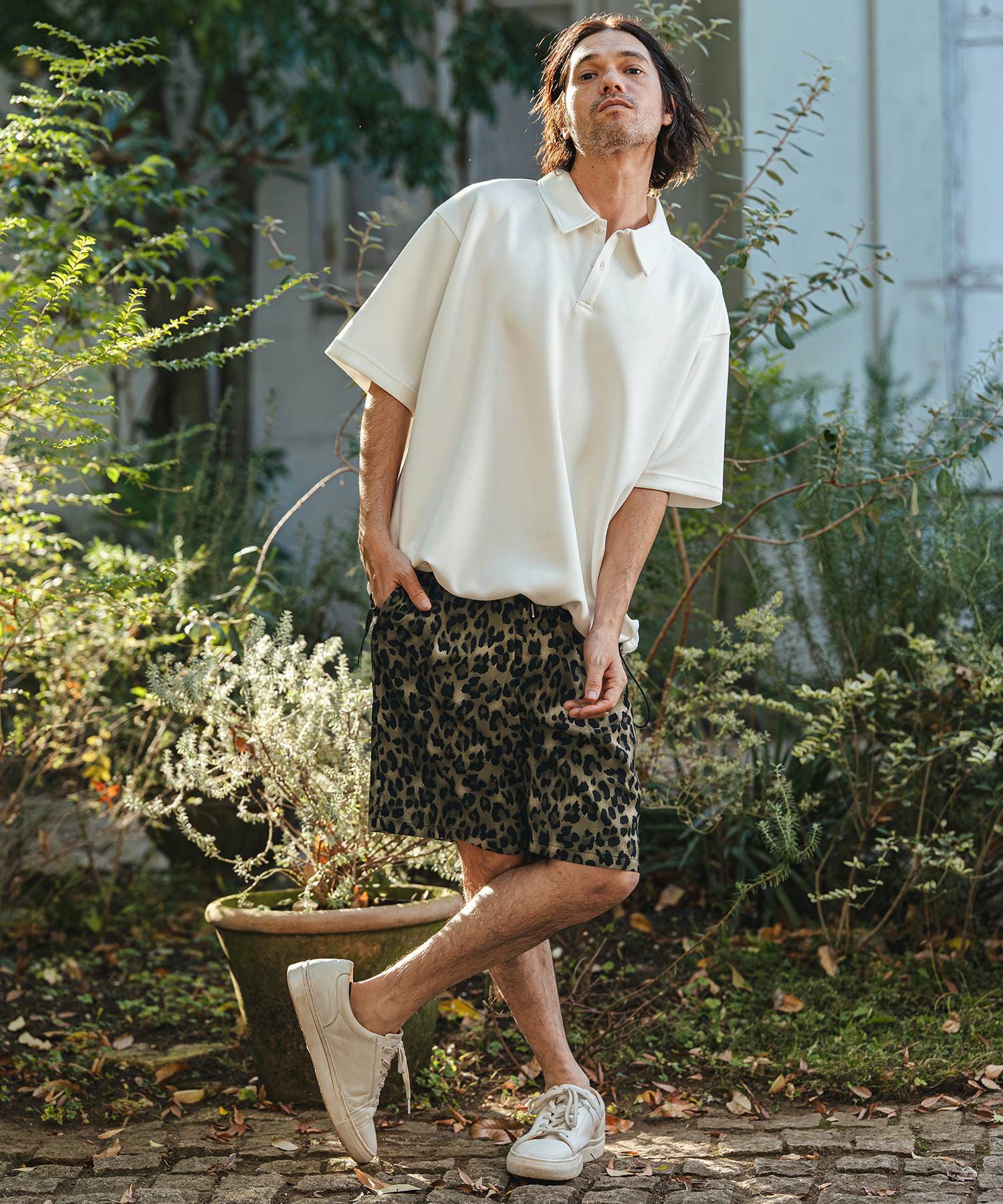 CAMBIO(カンビオ)】Leopard Short Pants レオパードショートパンツ