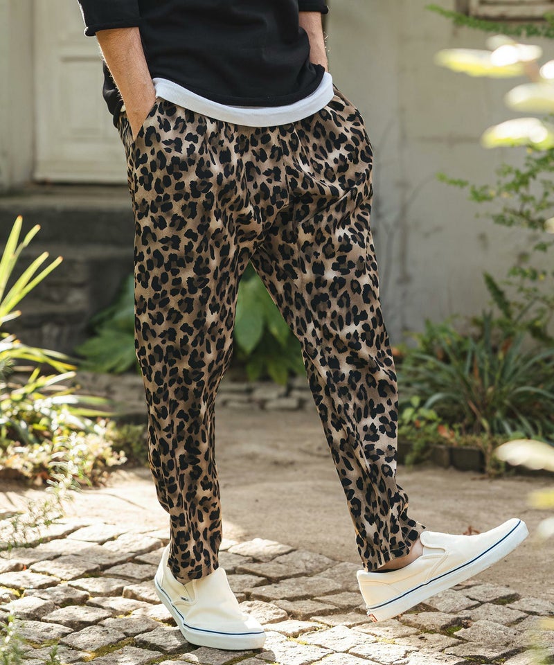CAMBIO(カンビオ)】Leopard Relax Pants レオパードイージーパンツ 