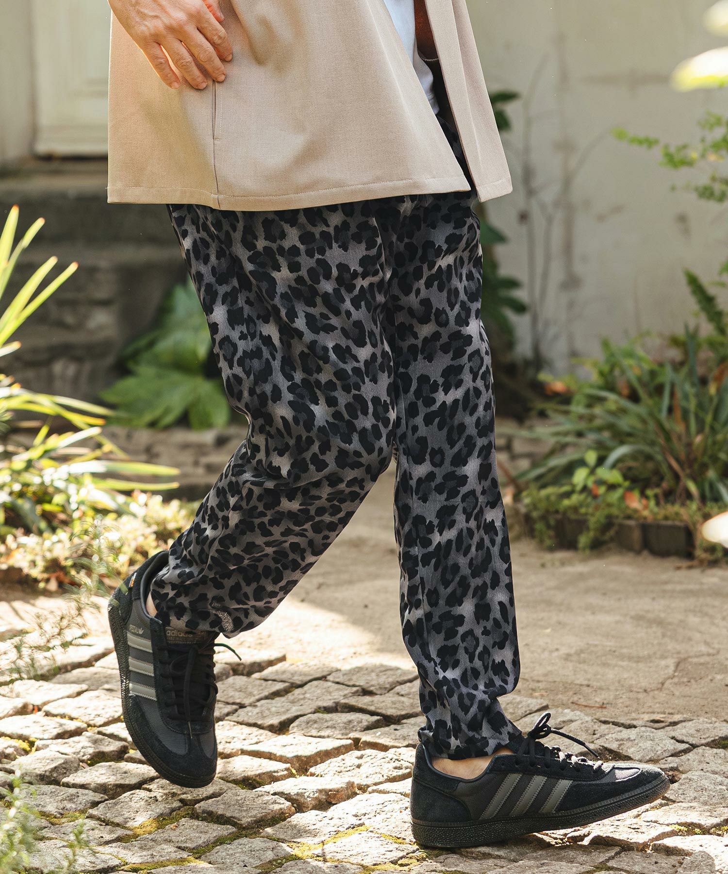 CAMBIOヒョウ柄 パンツ Mサイズ CAMBIO(カンビオ)】Leopard Relax Pants レオパードイージーパンツ