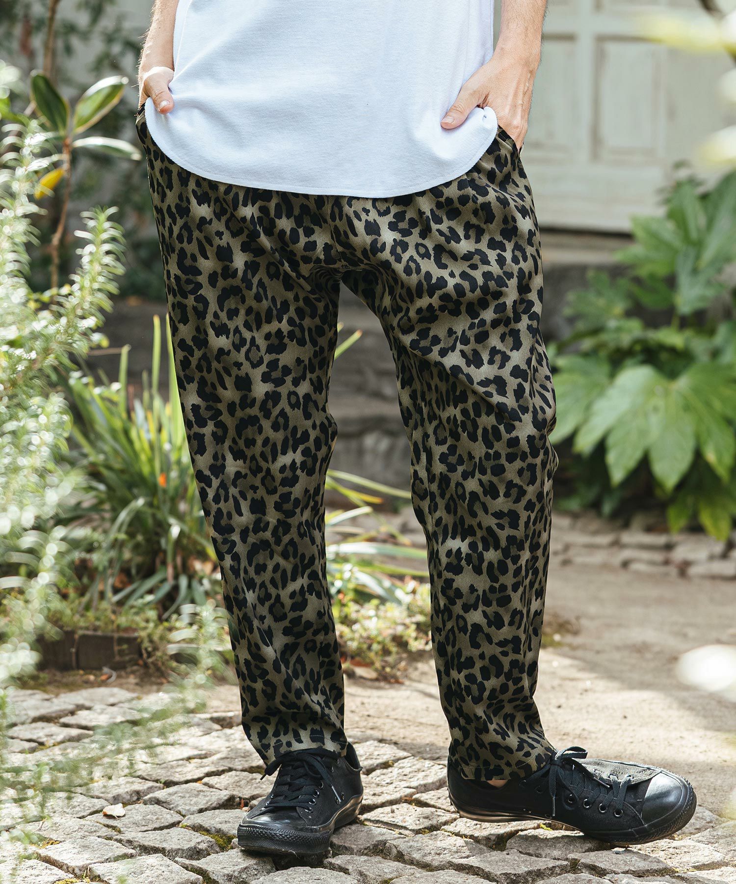 CAMBIO(カンビオ)】Leopard Relax Pants レオパードイージーパンツ