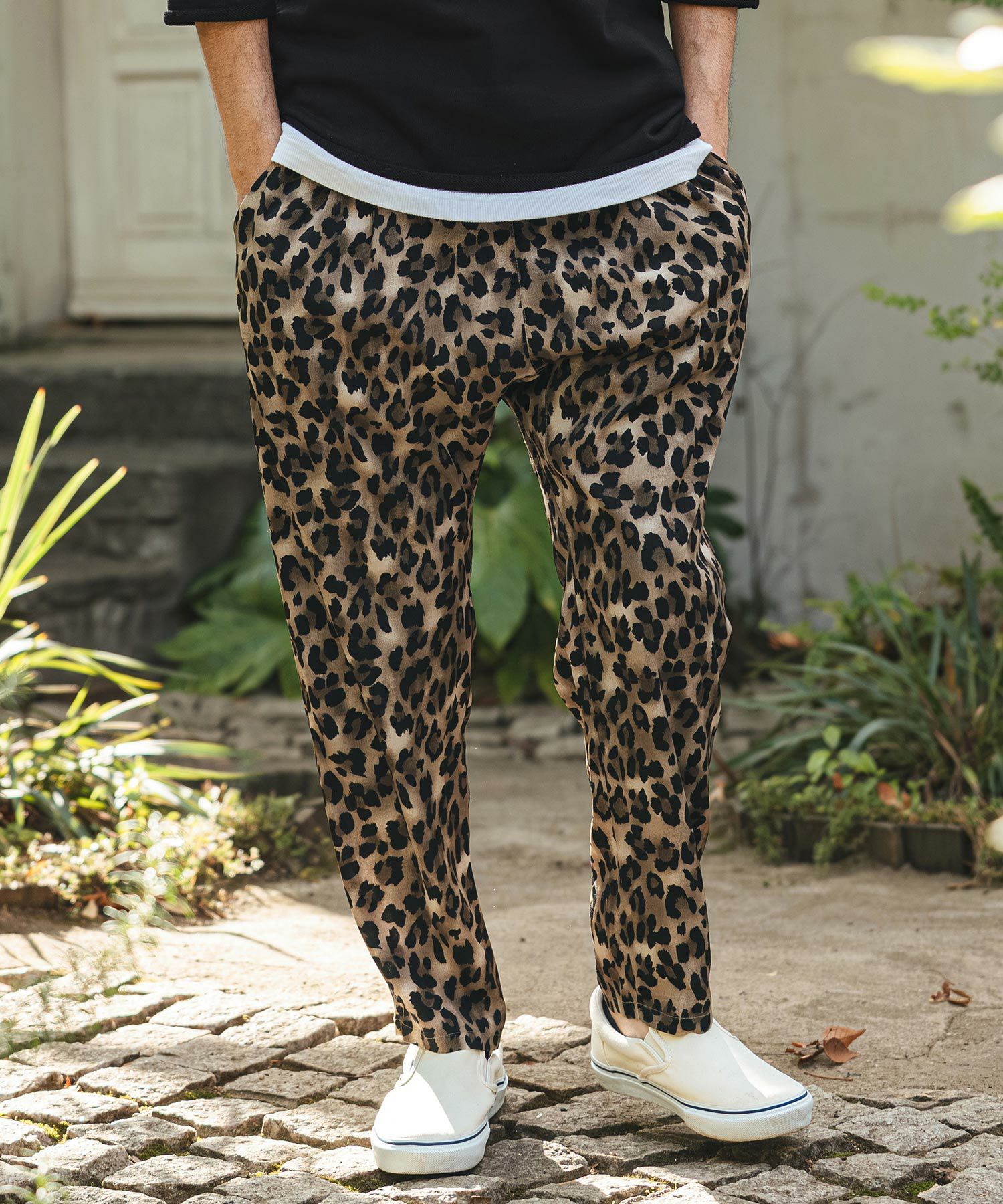 CAMBIO(カンビオ)】Leopard Relax Pants レオパードイージーパンツ