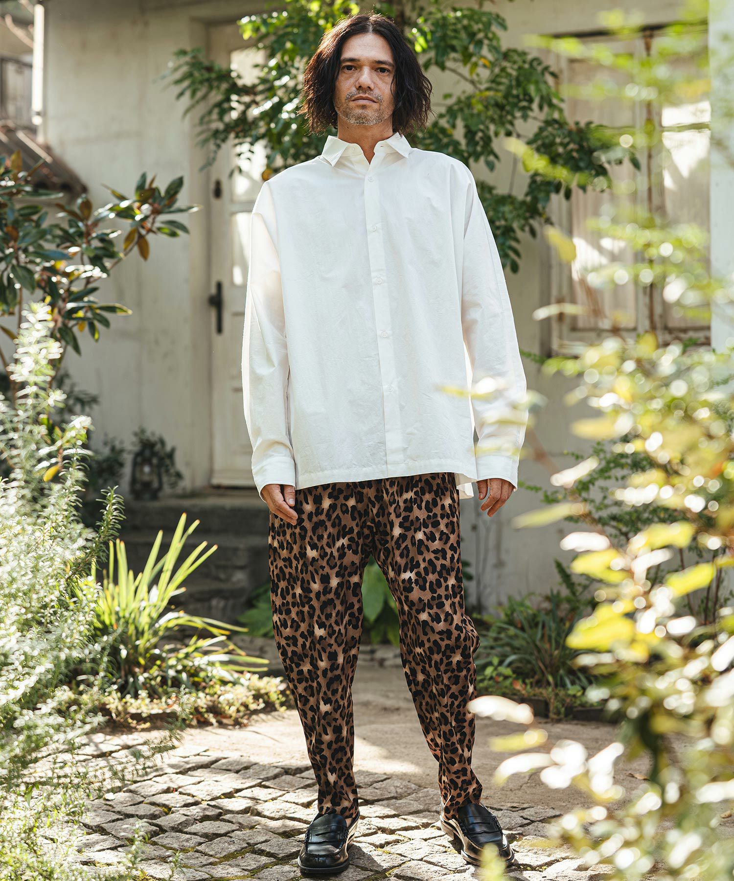 CAMBIO(カンビオ)】Leopard Relax Pants レオパードイージーパンツ