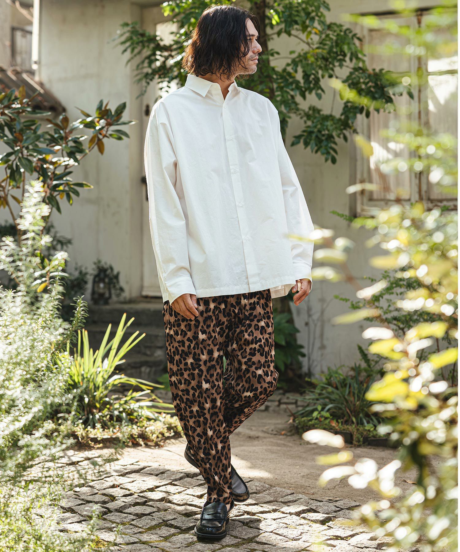 CAMBIO(カンビオ)】Leopard Relax Pants レオパードイージーパンツ