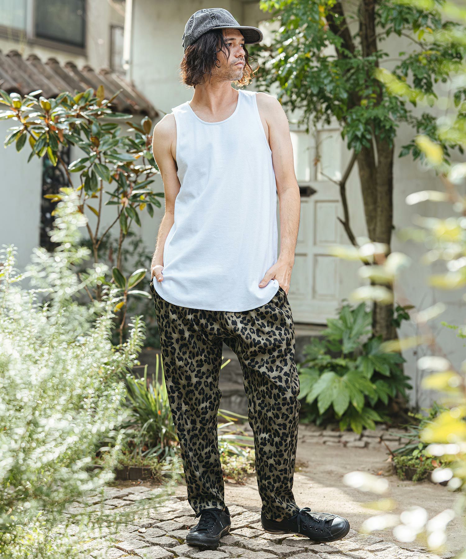 CAMBIO(カンビオ)】Leopard Relax Pants レオパードイージーパンツ