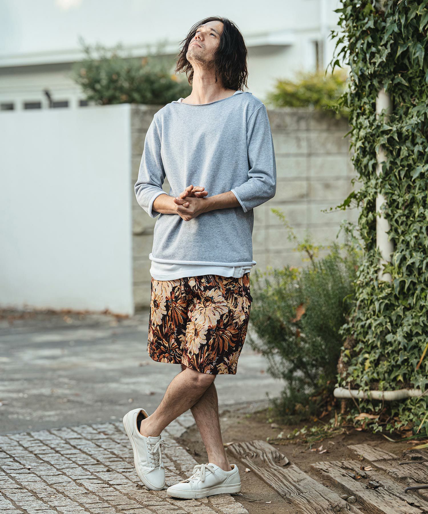 CAMBIO(カンビオ)】Botanical Gobelin Textile Short Pants