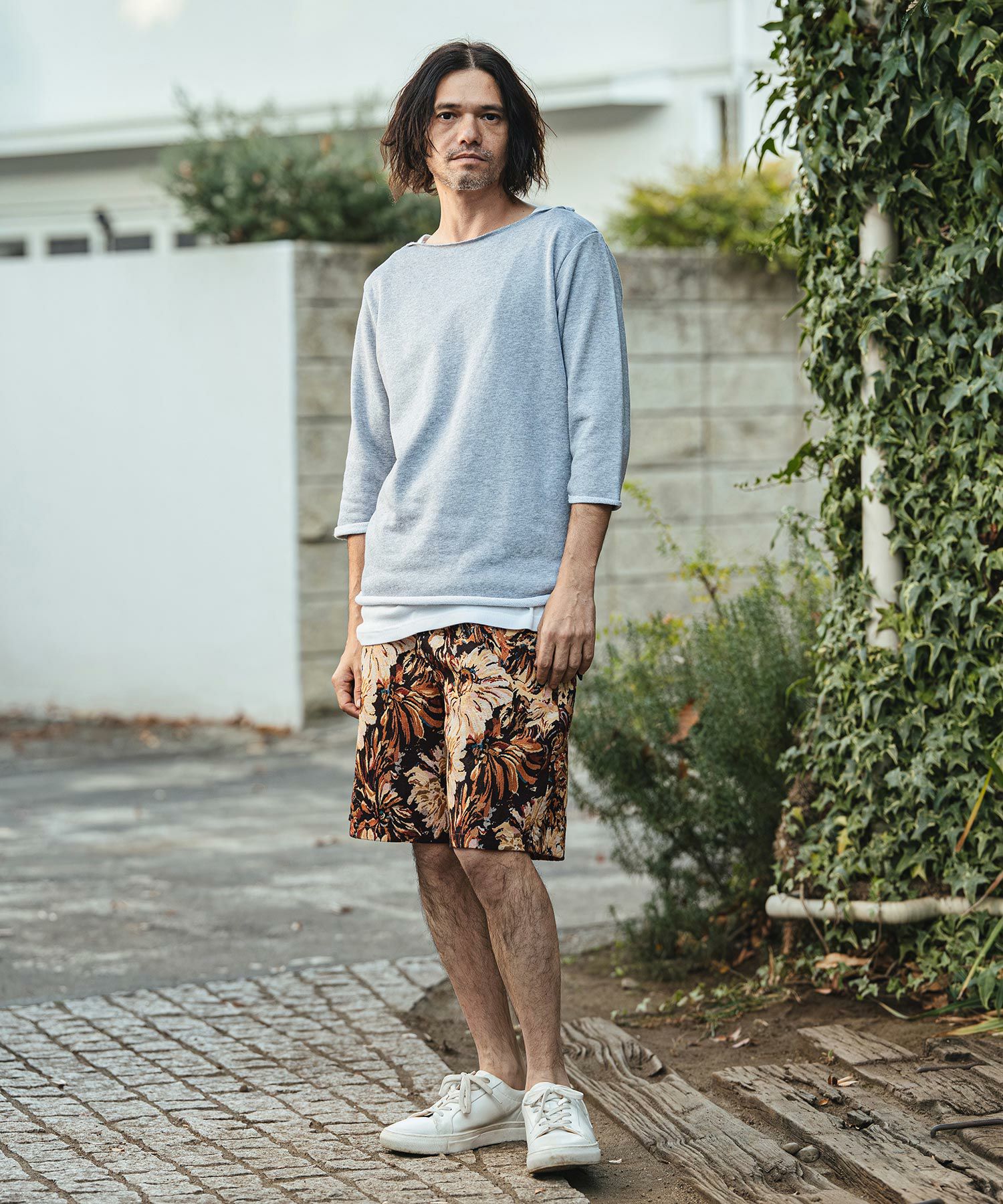 CAMBIO(カンビオ)】Botanical Gobelin Textile Short Pants