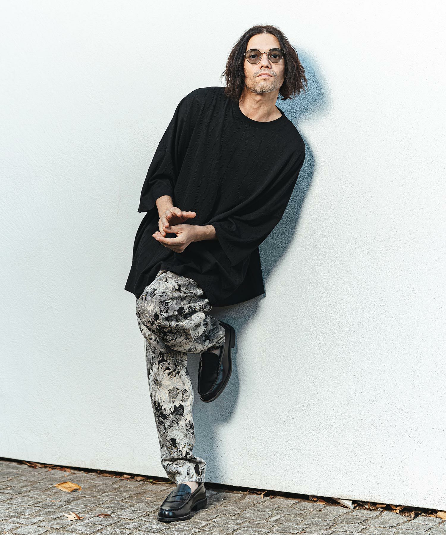 CAMBIO(カンビオ)】Botanical Gobelin Textile Wide Balloon Pants