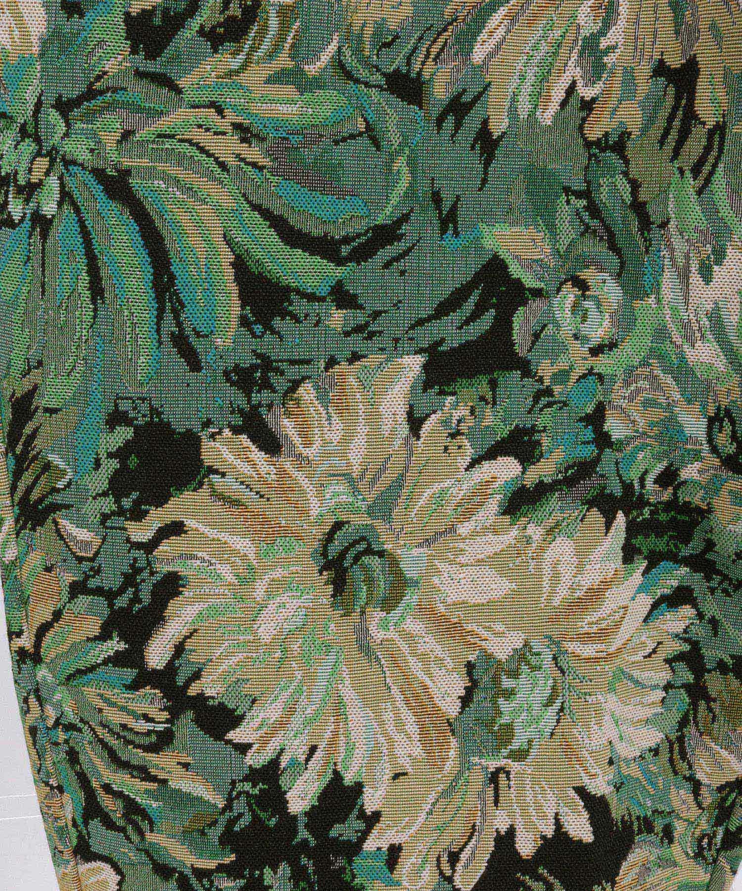 CAMBIO(カンビオ)】Botanical Gobelin Textile Wide Balloon Pants