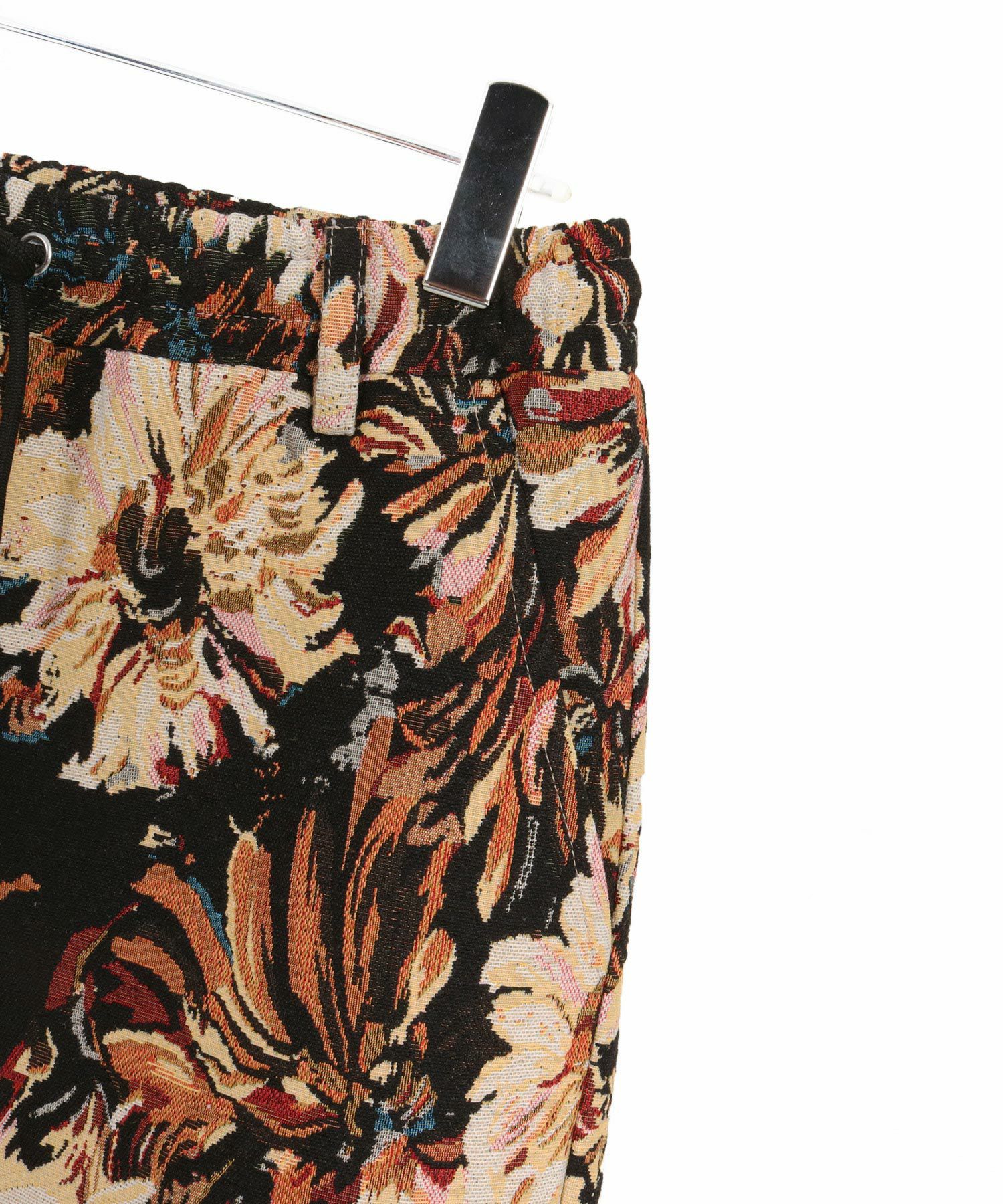 CAMBIO(カンビオ)】Botanical Gobelin Textile Wide Balloon Pants