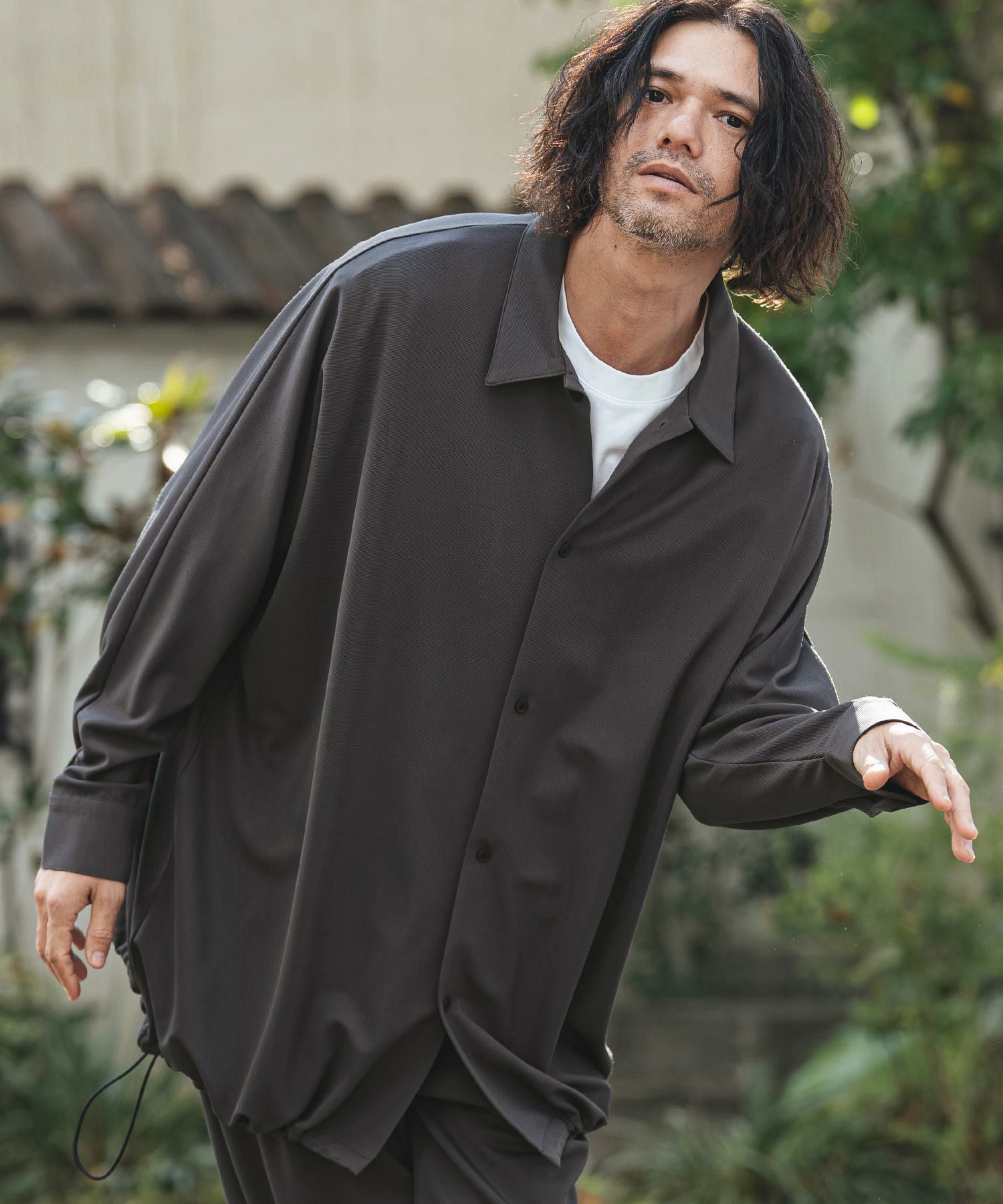 24ss 新品 タオ ギャルソン リネン キュプラ × 綿クロス ブラウス M img_0dc1aa8c303d843b756fdc4f73