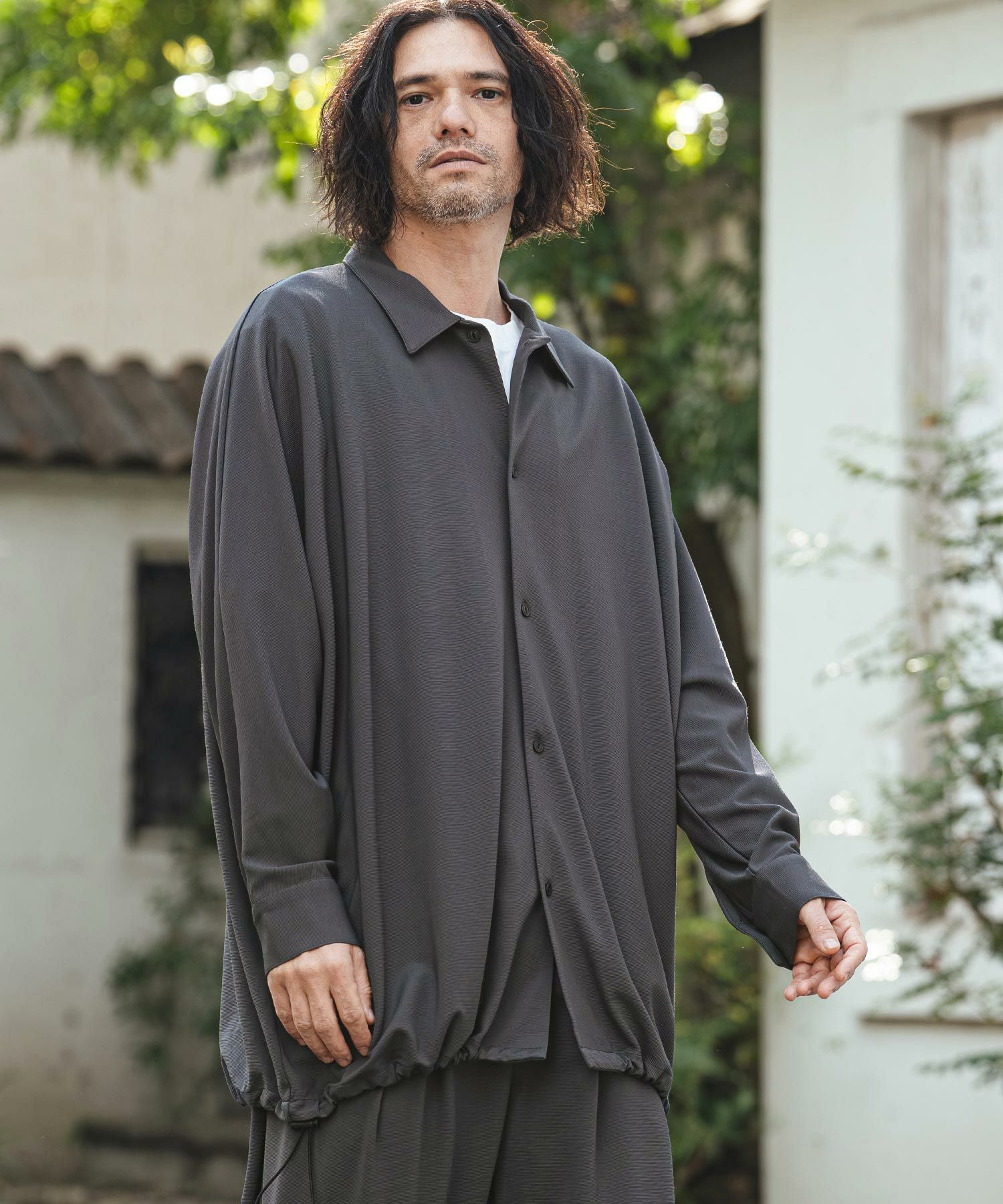 CAMBIO(カンビオ)】Ripple Dolman Sleeve Shirts ドルマンスリーブ