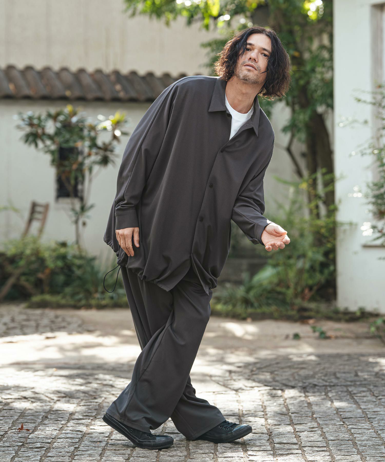 CAMBIO(カンビオ)】Ripple Dolman Sleeve Shirts ドルマンスリーブ